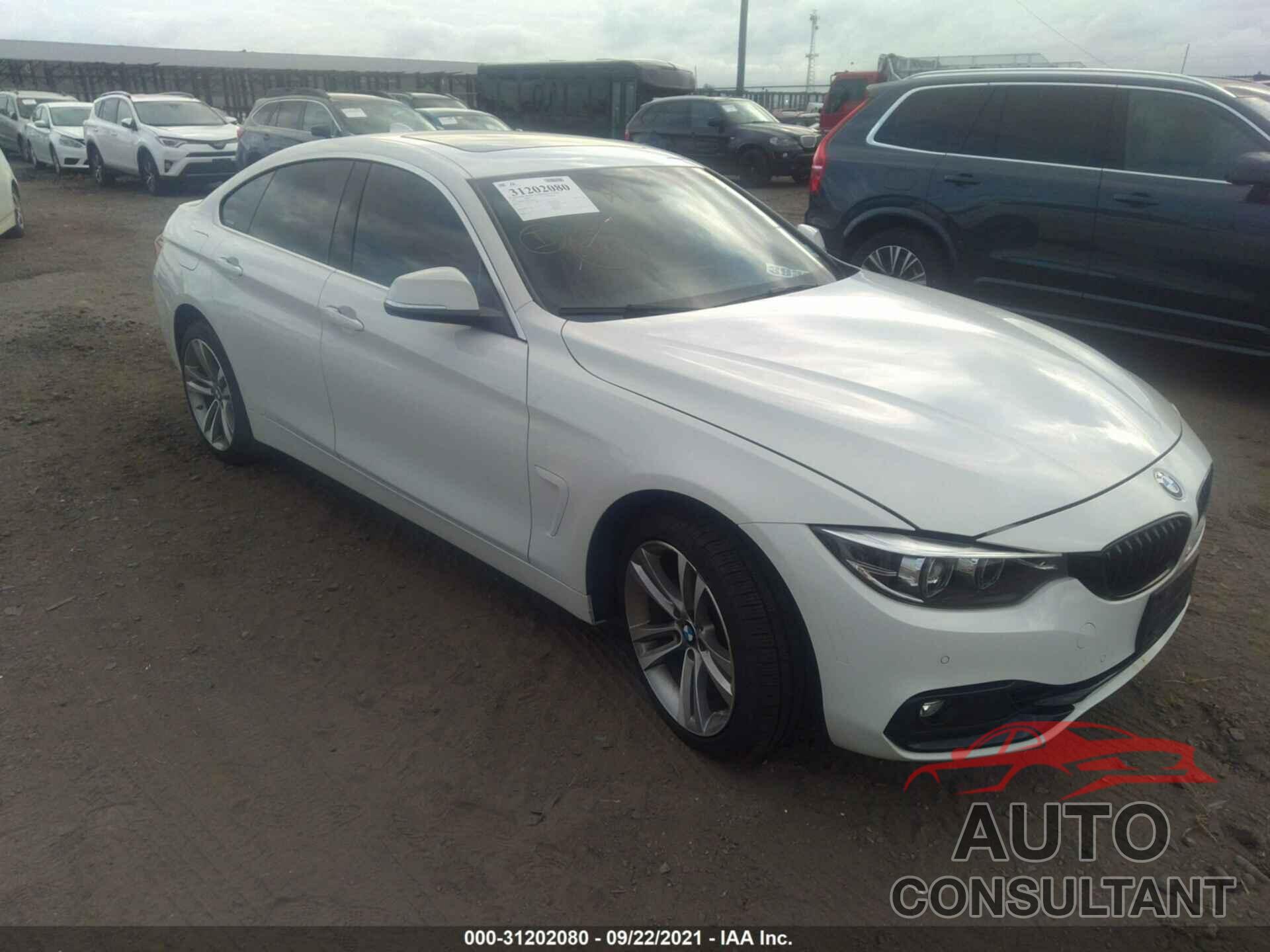 BMW 4 SERIES 2019 - WBA4J3C51KBL06443