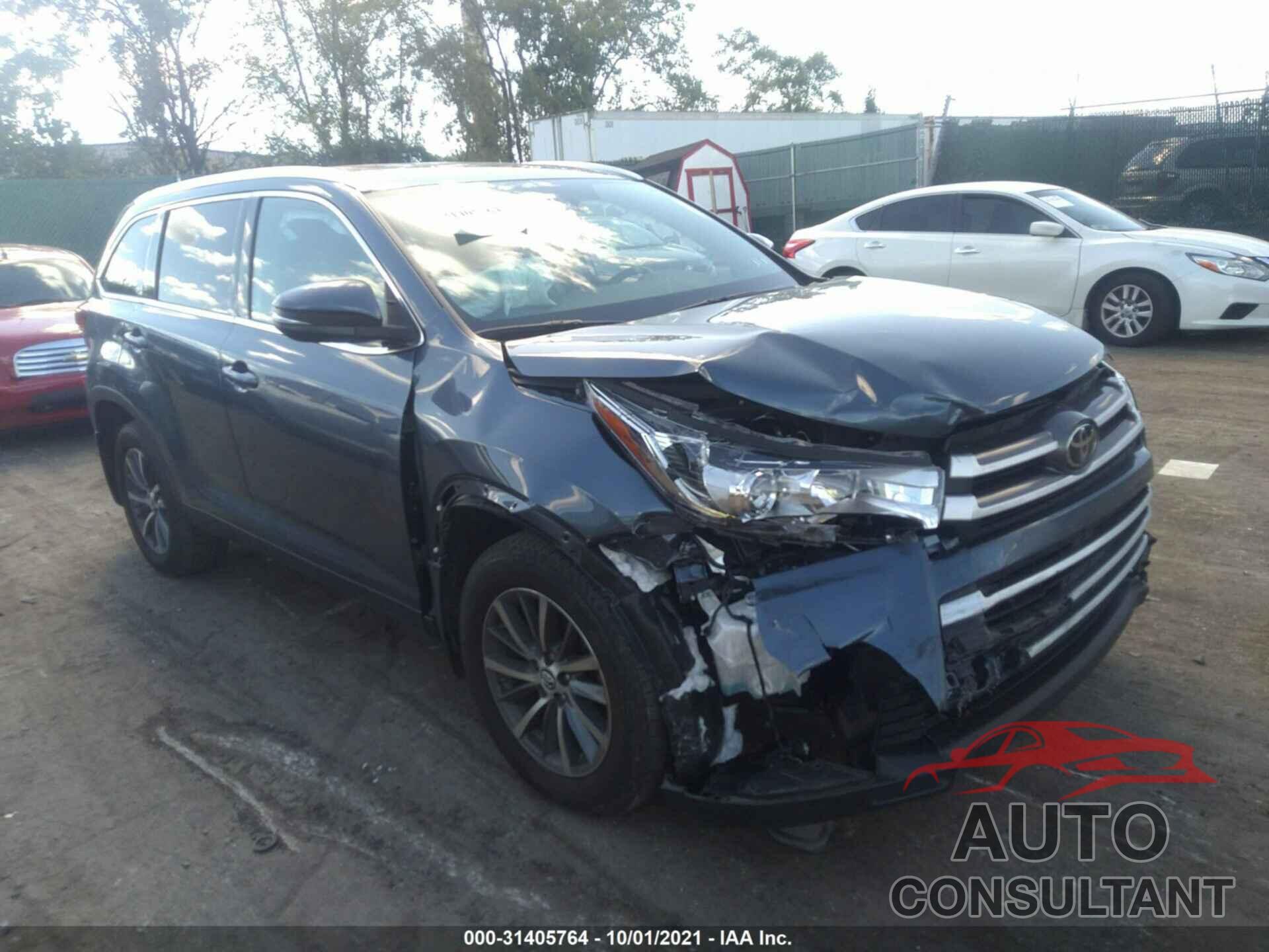 TOYOTA HIGHLANDER 2019 - 5TDJZRFH4KS711194
