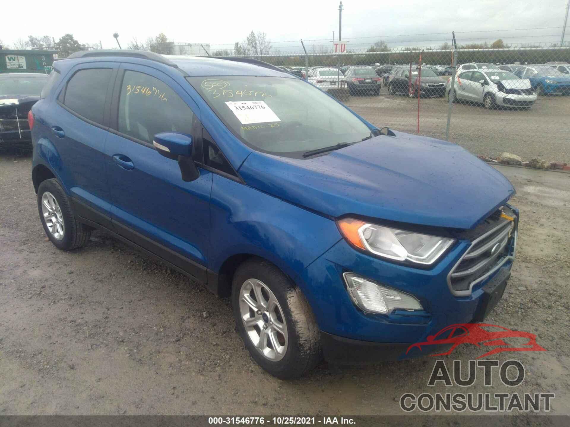 FORD ECOSPORT 2018 - MAJ6P1ULXJC170436