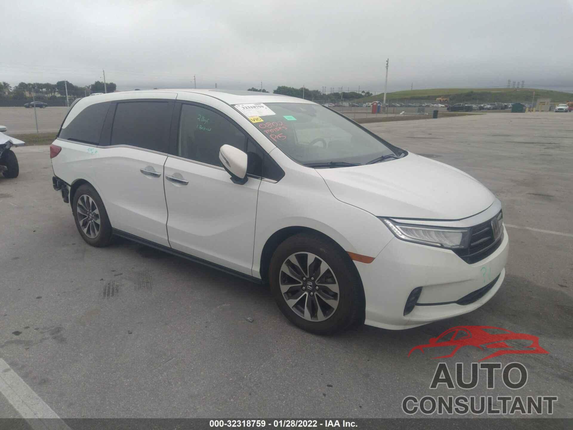 HONDA ODYSSEY 2022 - 5FNRL6H71NB028174