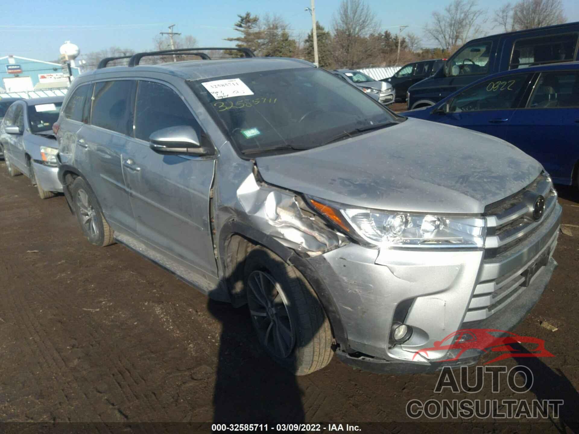 TOYOTA HIGHLANDER 2017 - 5TDJZRFH3HS448933