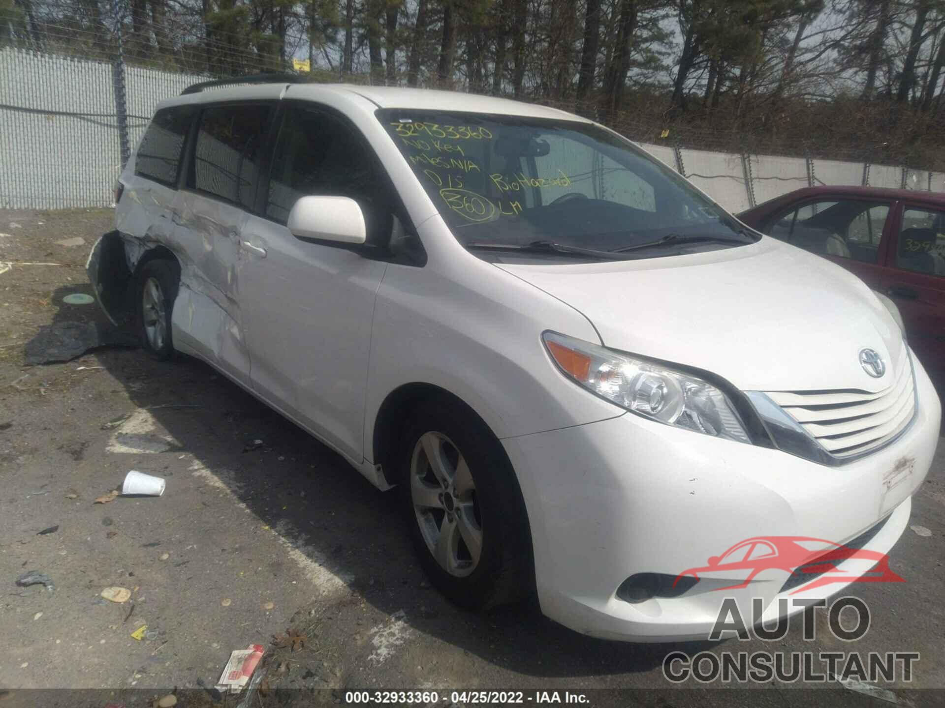 TOYOTA SIENNA 2017 - 5TDKZ3DC9HS803774