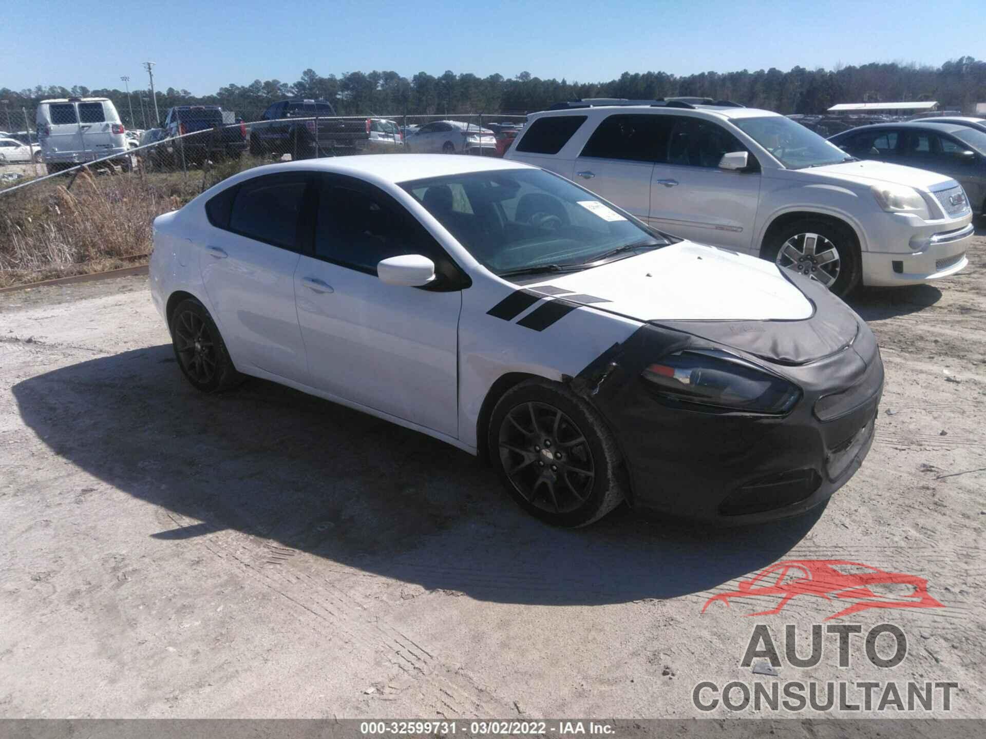 DODGE DART 2016 - 1C3CDFAA9GD607596