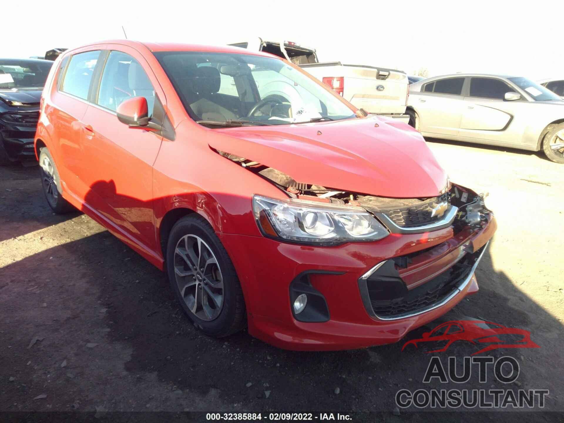 CHEVROLET SONIC 2017 - 1G1JD6SH6H4108361