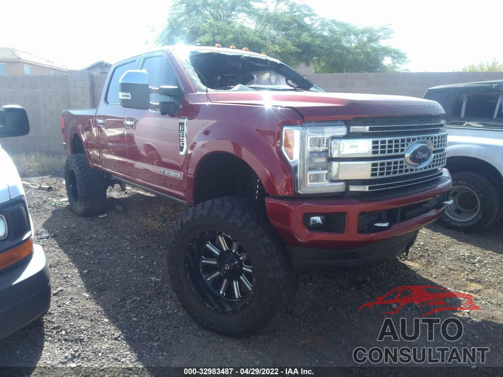 FORD SUPER DUTY F-250 SRW 2018 - 1FT7W2BT3JEC58565