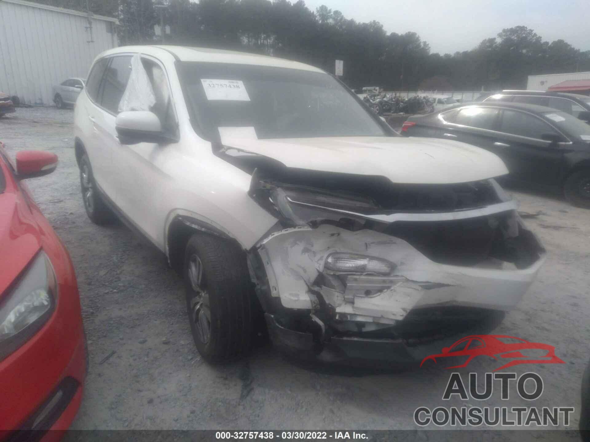 HONDA PILOT 2016 - 5FNYF6H77GB030453