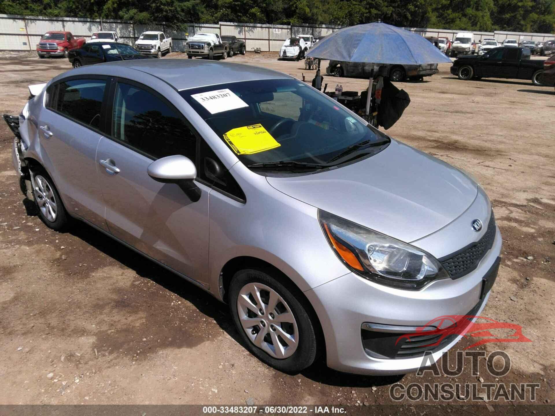 KIA RIO 2016 - KNADM4A33G6632615