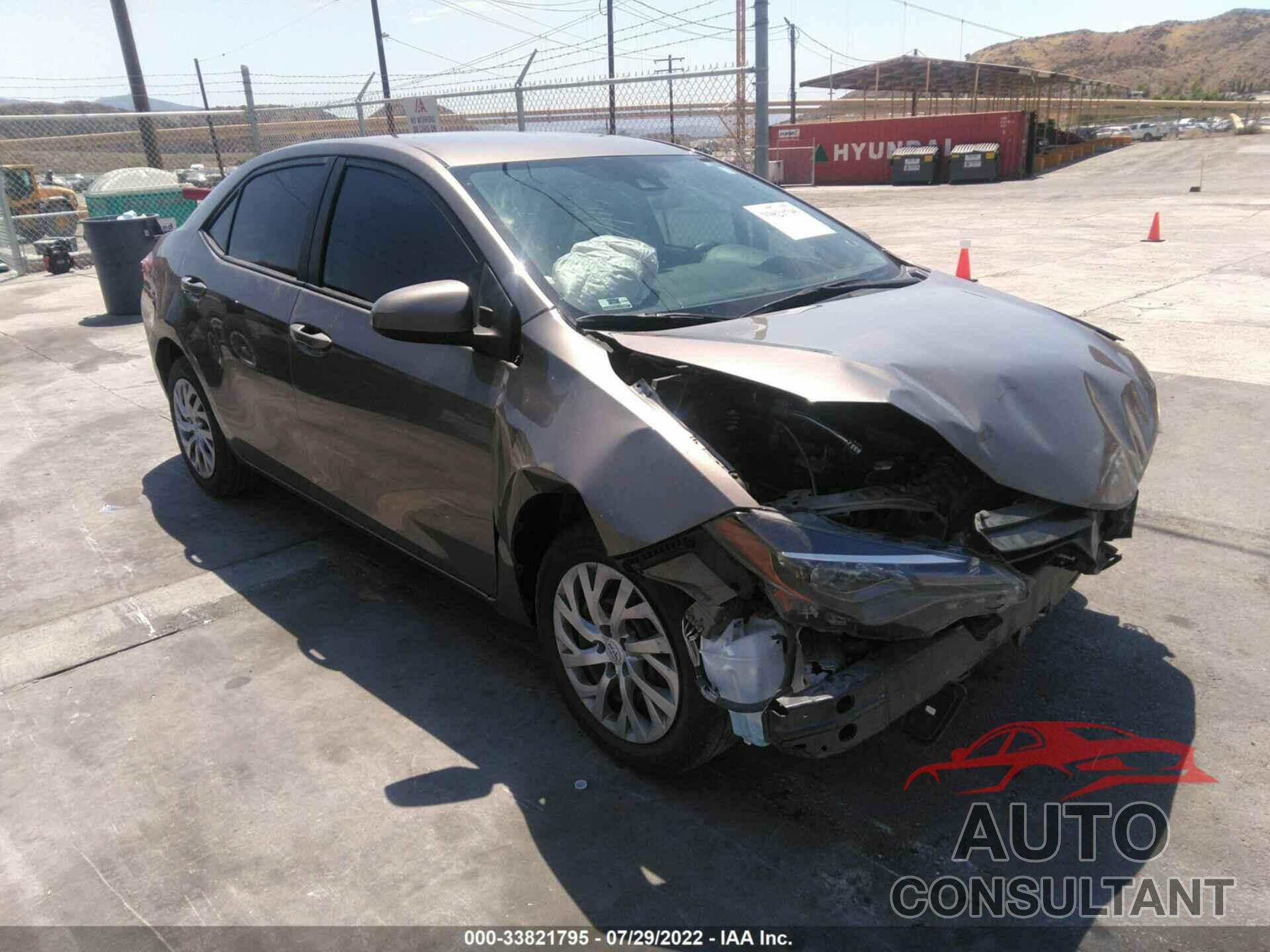 TOYOTA COROLLA 2019 - 2T1BURHE9KC239704