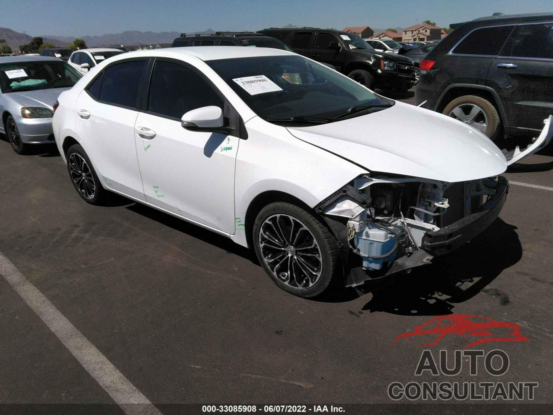 TOYOTA COROLLA 2016 - 2T1BURHE6GC664448
