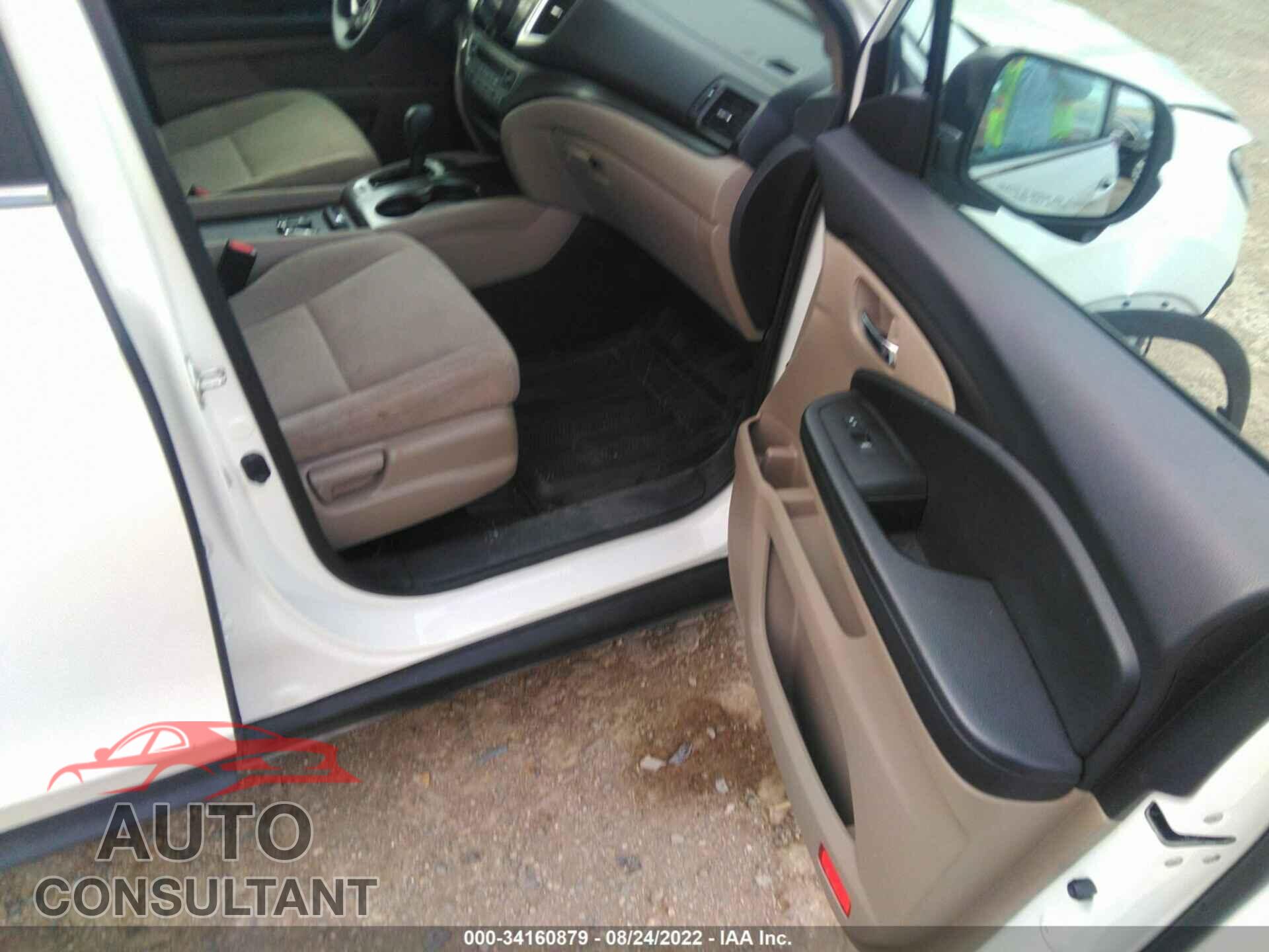 HONDA PILOT 2017 - 5FNYF5H32HB045788