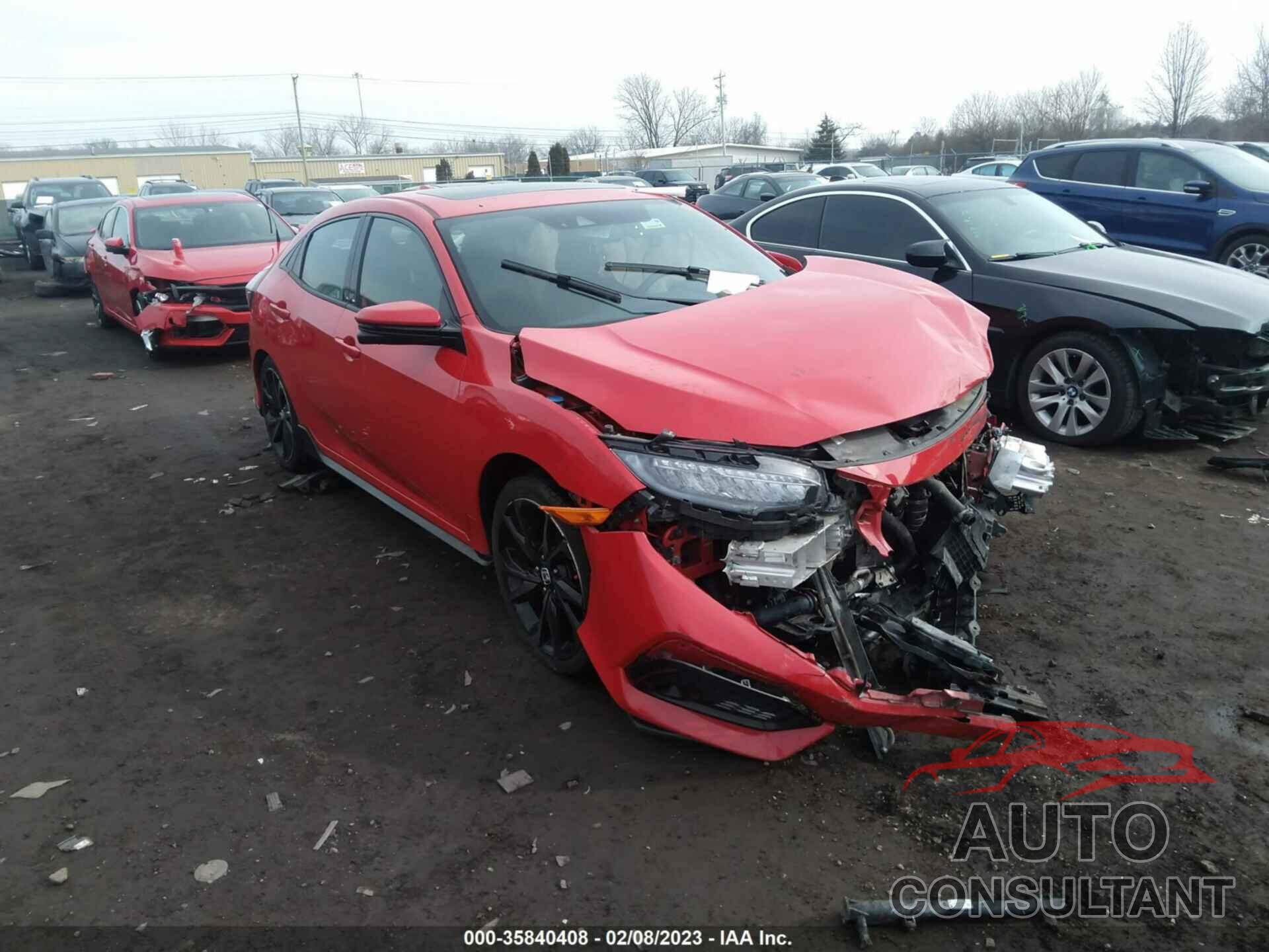 HONDA CIVIC HATCHBACK 2018 - SHHFK7H95JU222034