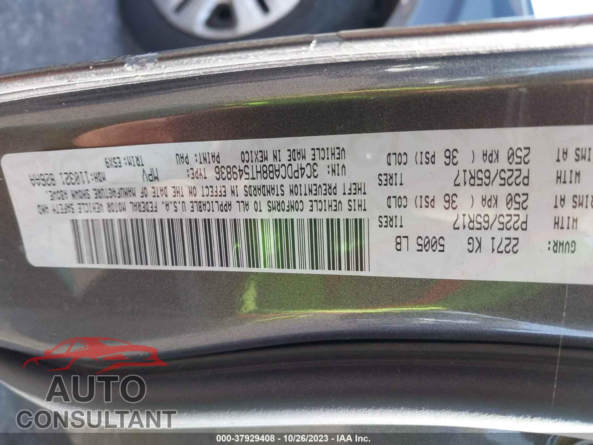 DODGE JOURNEY 2017 - 3C4PDCAB8HT549836
