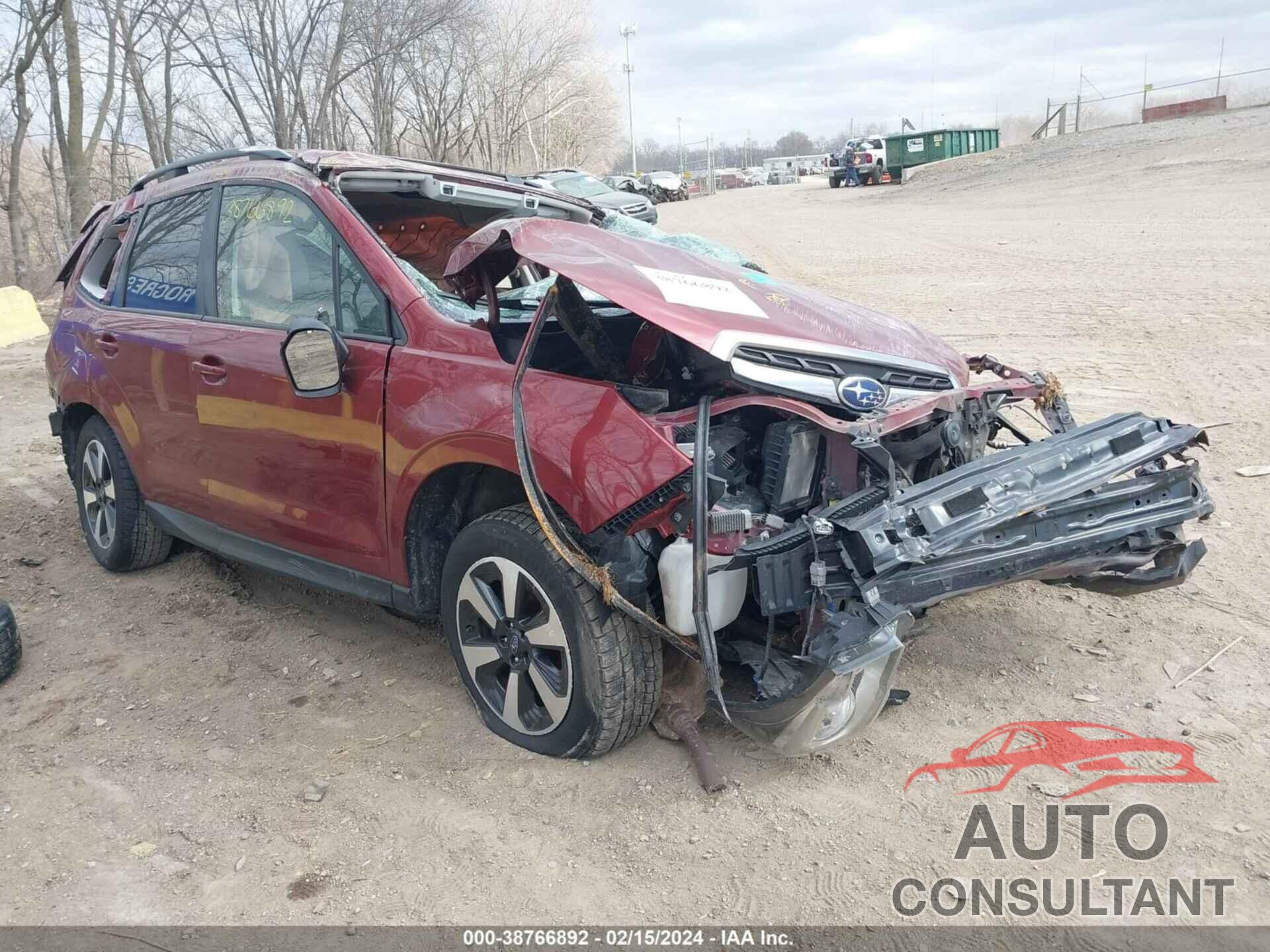 SUBARU FORESTER 2017 - JF2SJAGC0HH444294