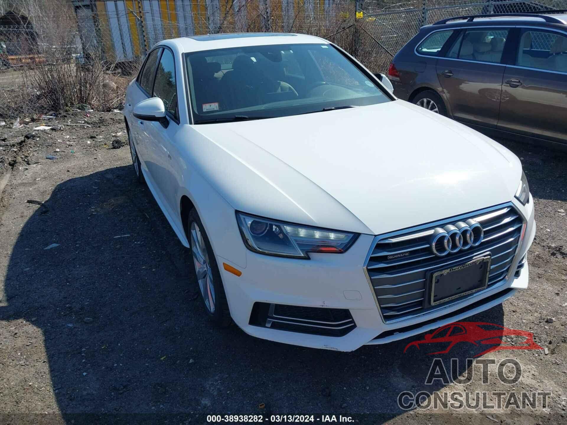 AUDI A4 2018 - WAUDNAF47JA023478