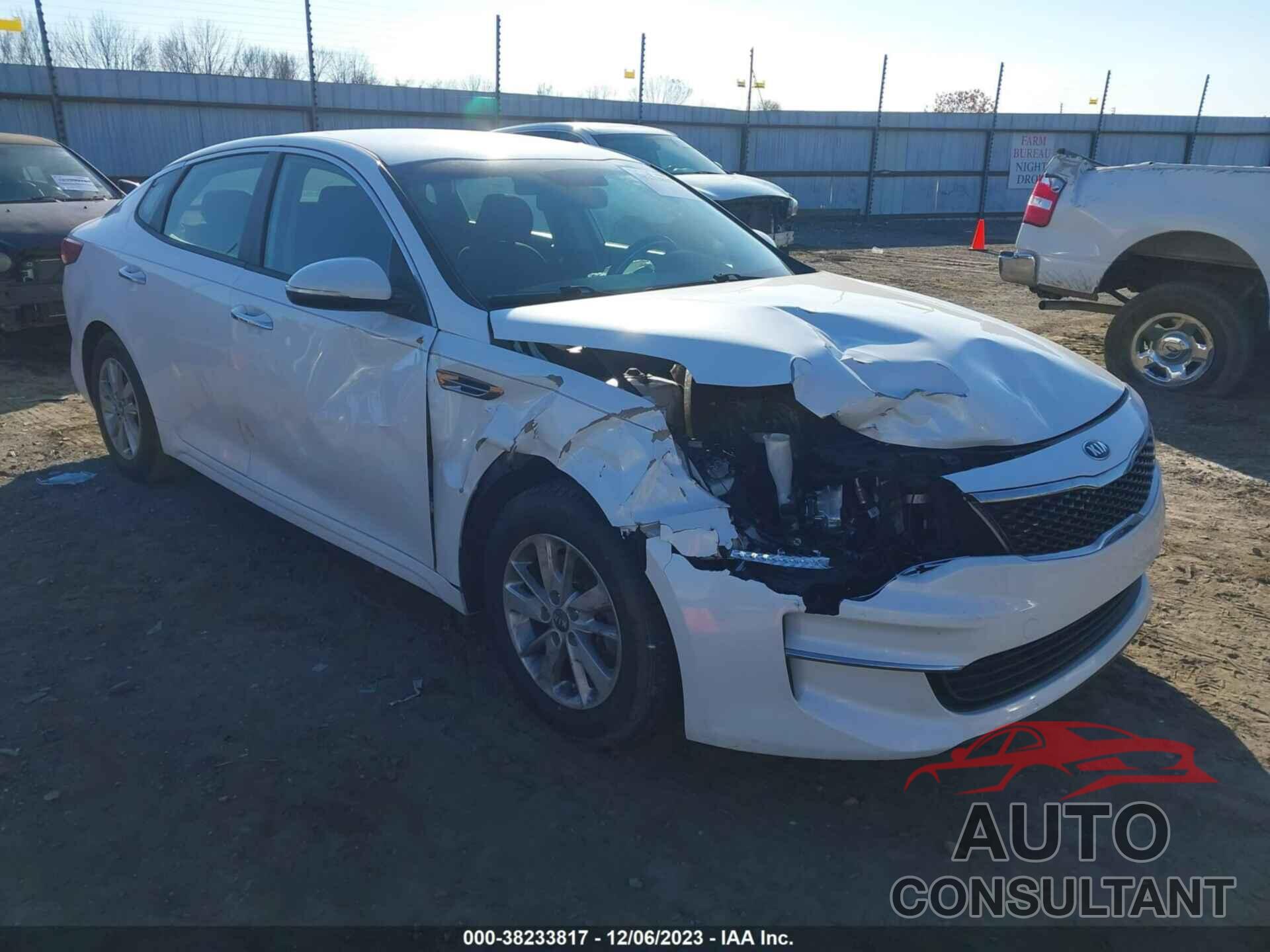 KIA OPTIMA 2016 - KNAGT4L36G5070597