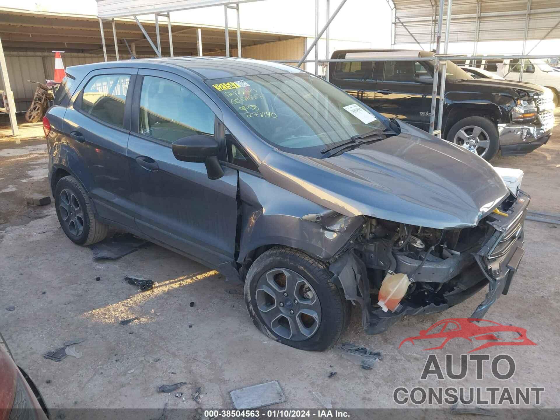 FORD ECOSPORT 2019 - MAJ3S2FE4KC278140