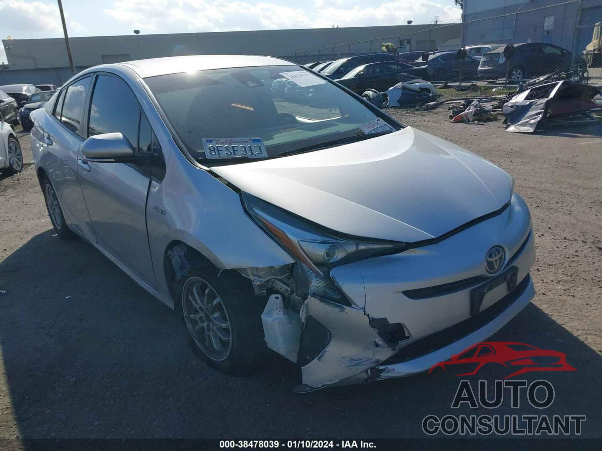 TOYOTA PRIUS 2018 - JTDKBRFU6J3068725