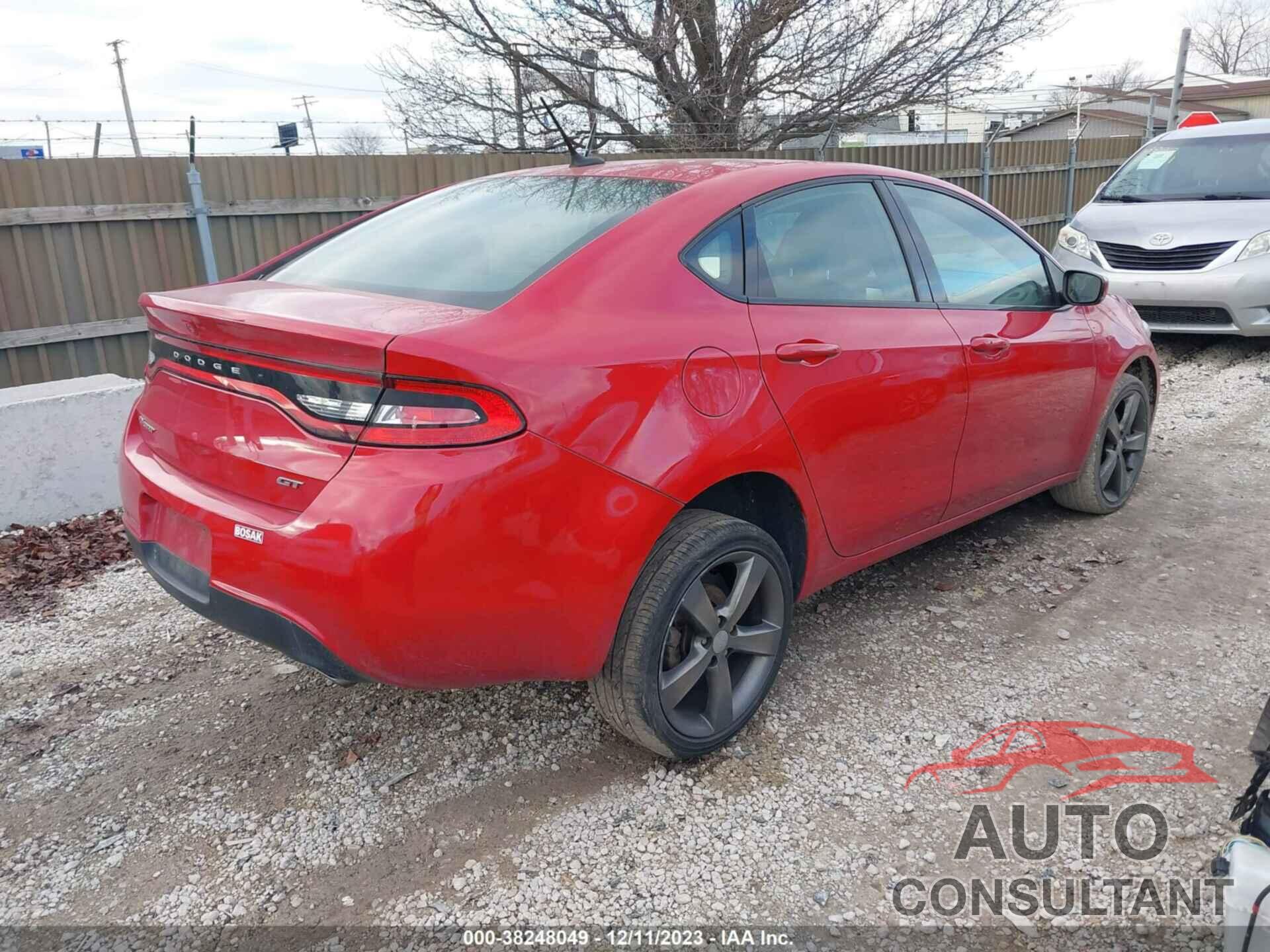 DODGE DART 2015 - 1C3CDFEB5FD299537