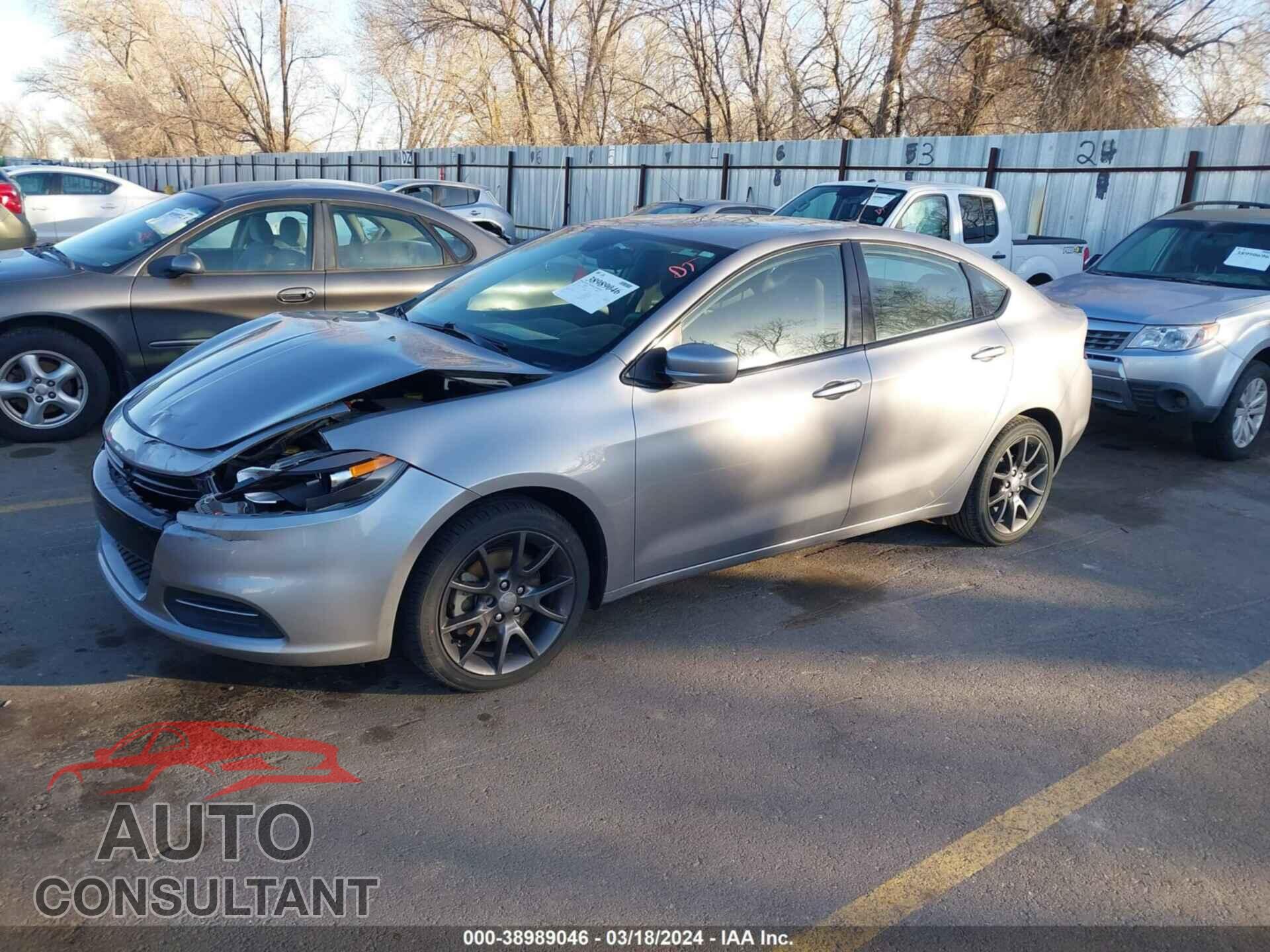 DODGE DART 2016 - 1C3CDFAA0GD606451