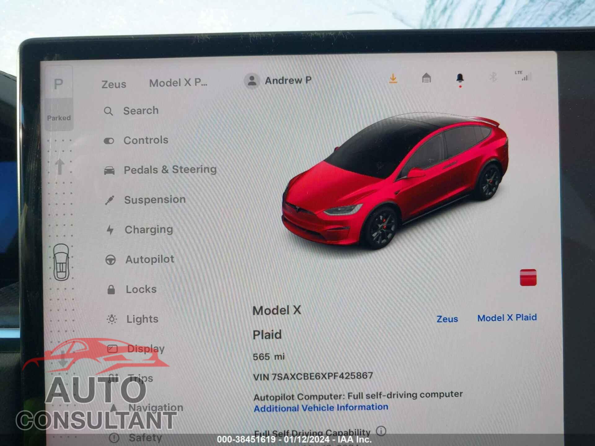 TESLA MODEL X 2023 - 7SAXCBE6XPF425867