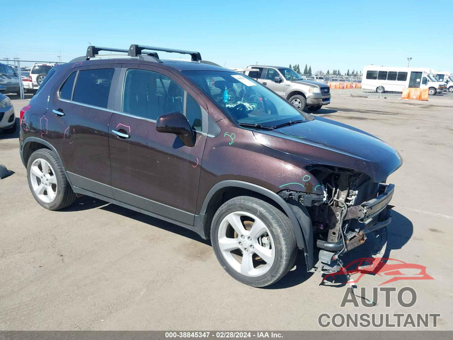 CHEVROLET TRAX 2016 - KL7CJRSB3GB604442