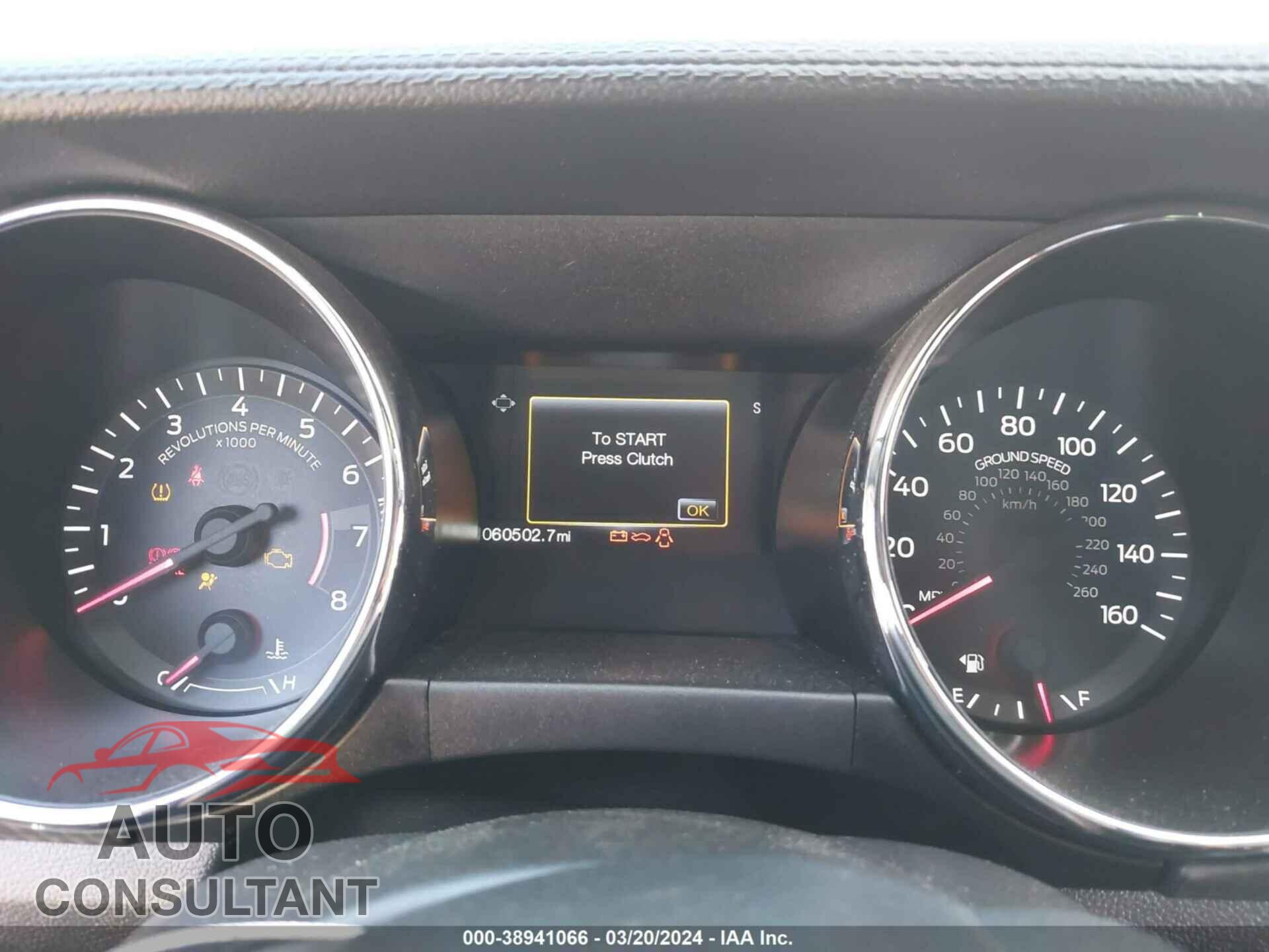 FORD MUSTANG 2017 - 1FA6P8CF1H5264918