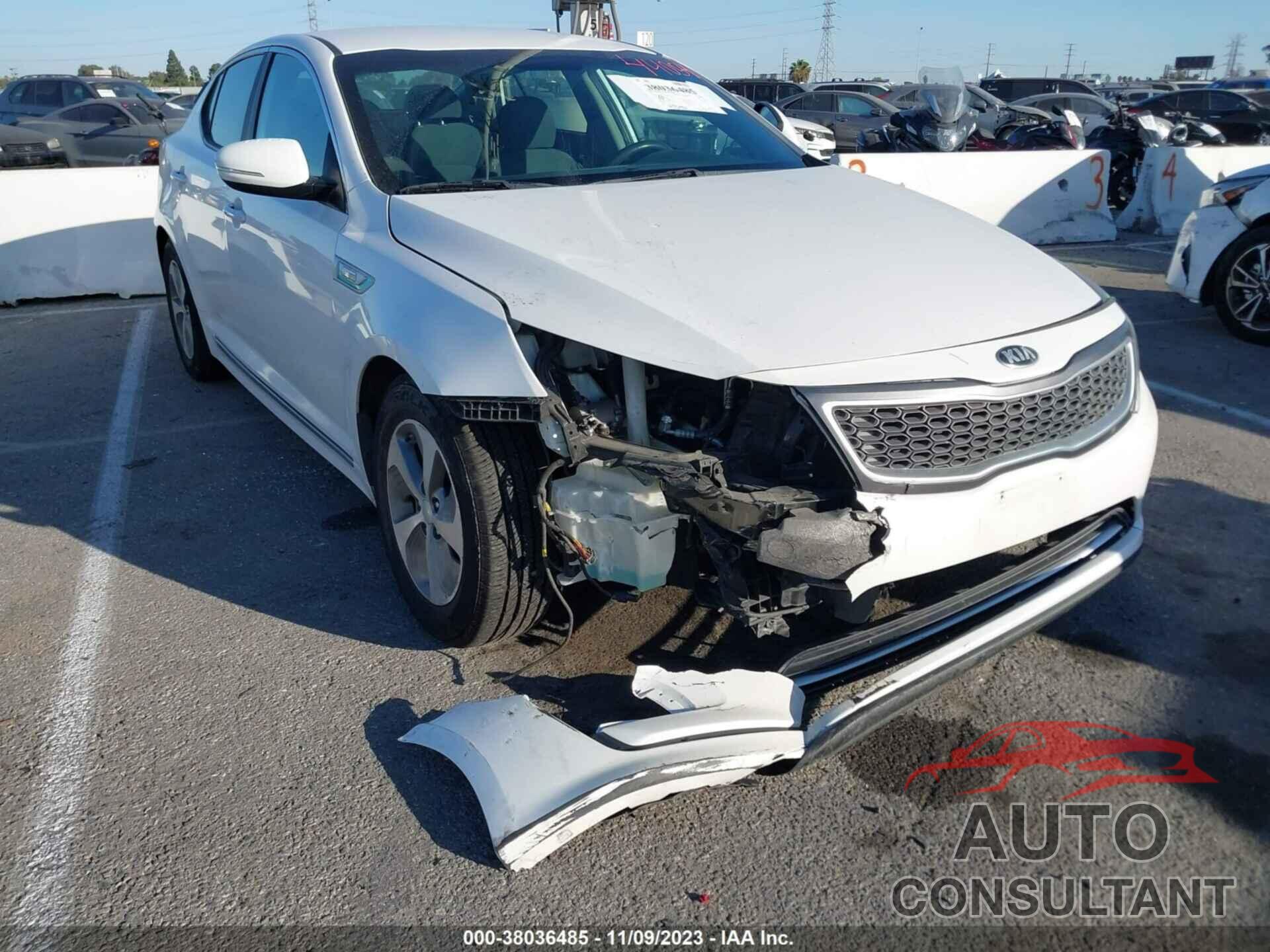 KIA OPTIMA HYBRID 2016 - KNAGM4AD1G5095917