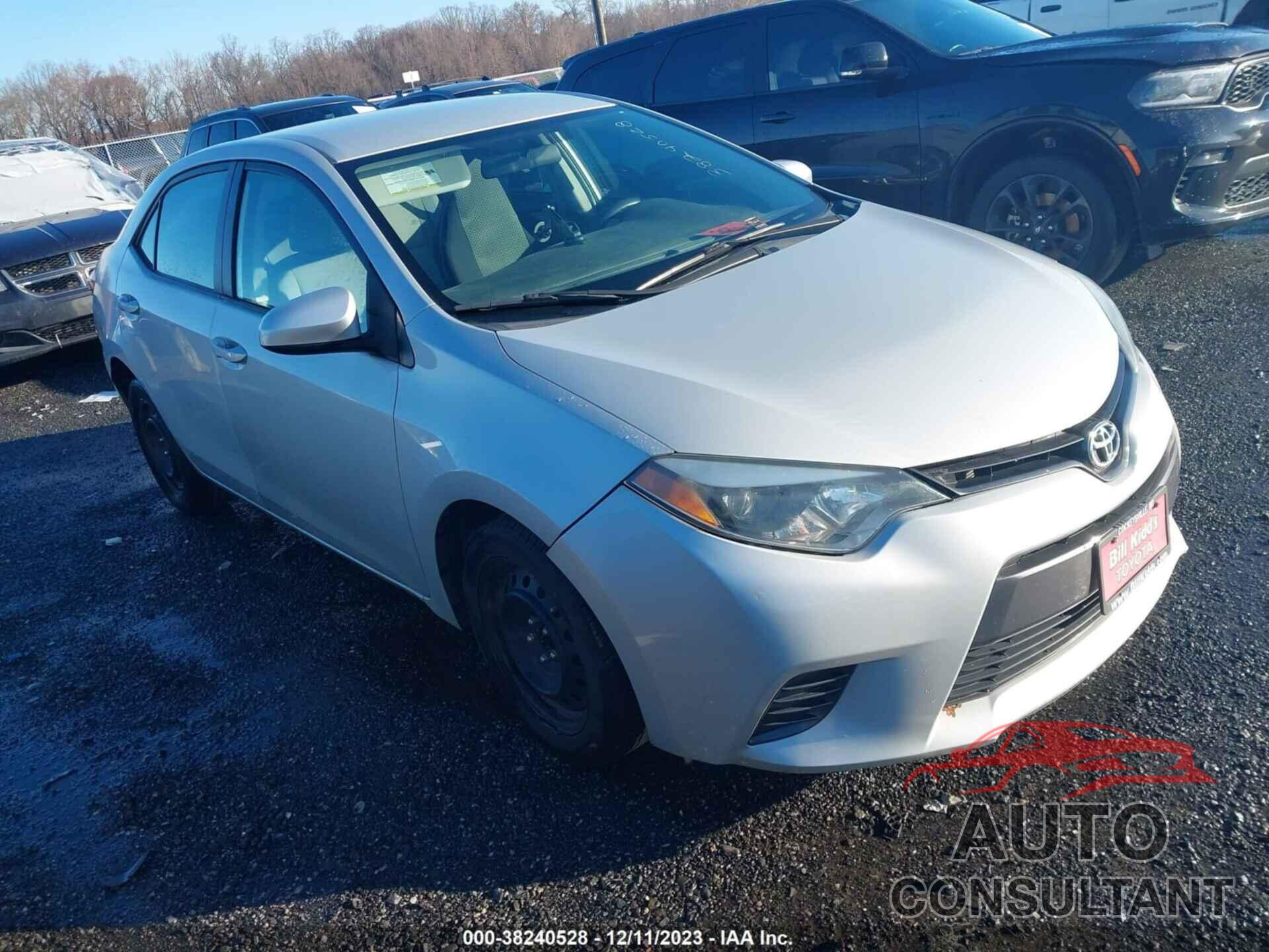 TOYOTA COROLLA 2016 - 2T1BURHE0GC599726