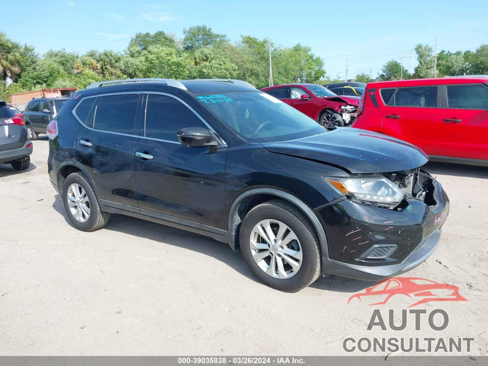 NISSAN ROGUE 2016 - KNMAT2MTXGP690904