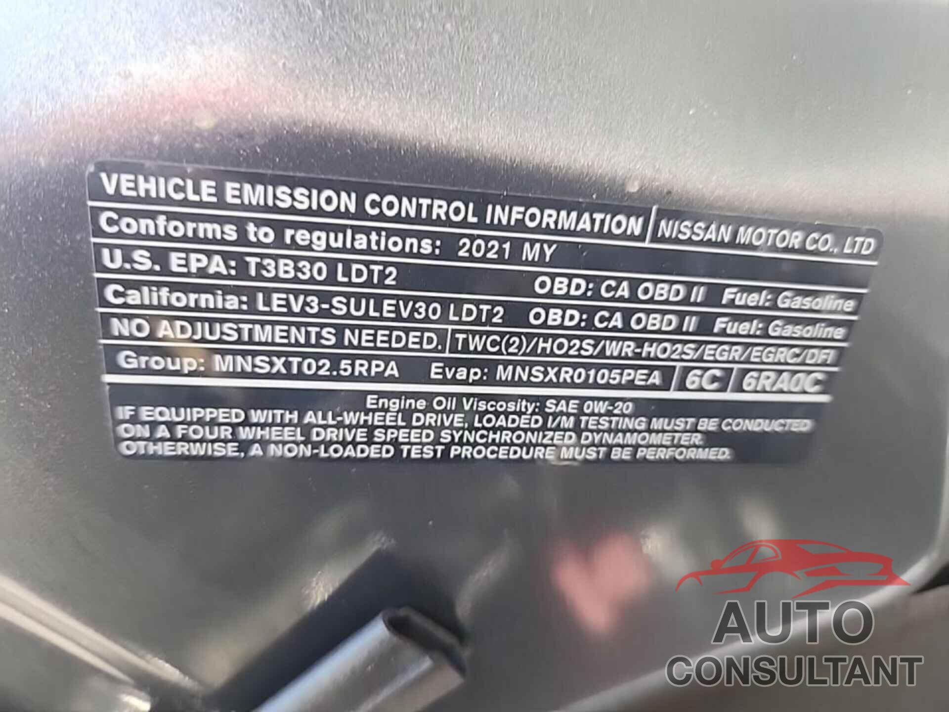 NISSAN ROGUE 2021 - 5N1AT3BB6MC782395