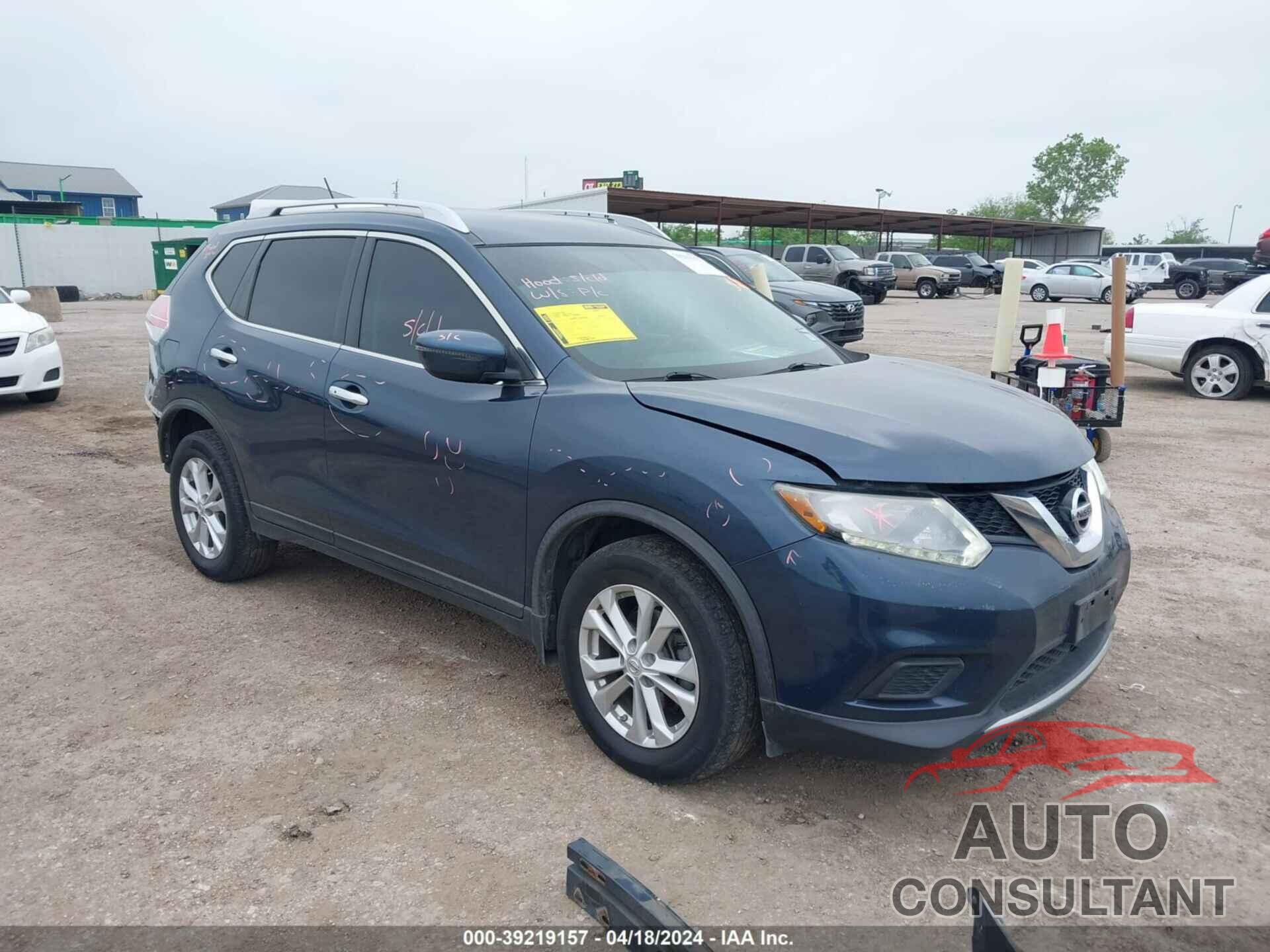 NISSAN ROGUE 2016 - KNMAT2MT7GP657083