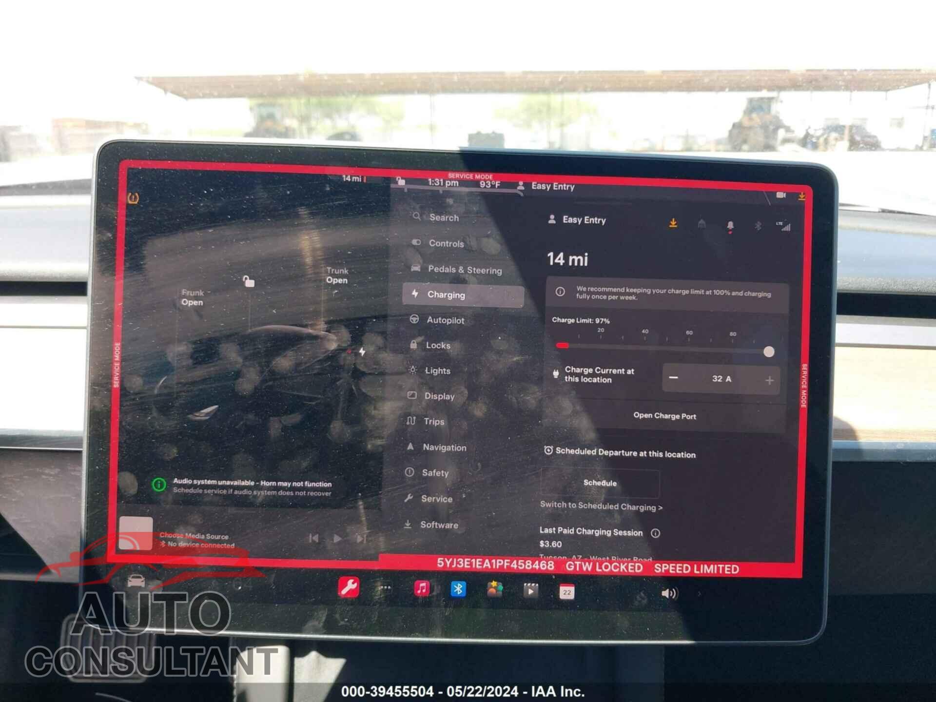 TESLA MODEL 3 2023 - 5YJ3E1EA1PF458468