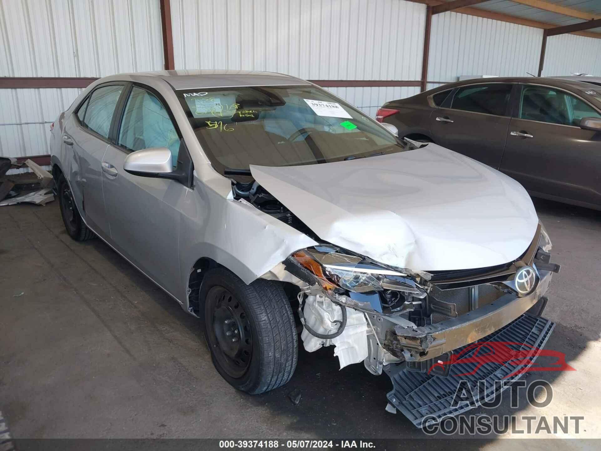 TOYOTA COROLLA 2018 - 2T1BURHE1JC035428