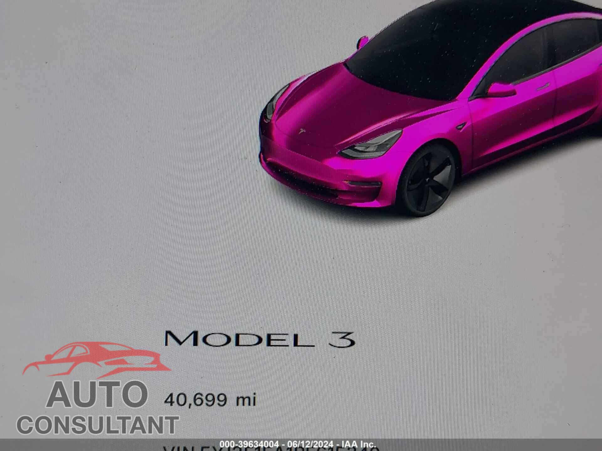 TESLA MODEL 3 2023 - 5YJ3E1EA1PF615349