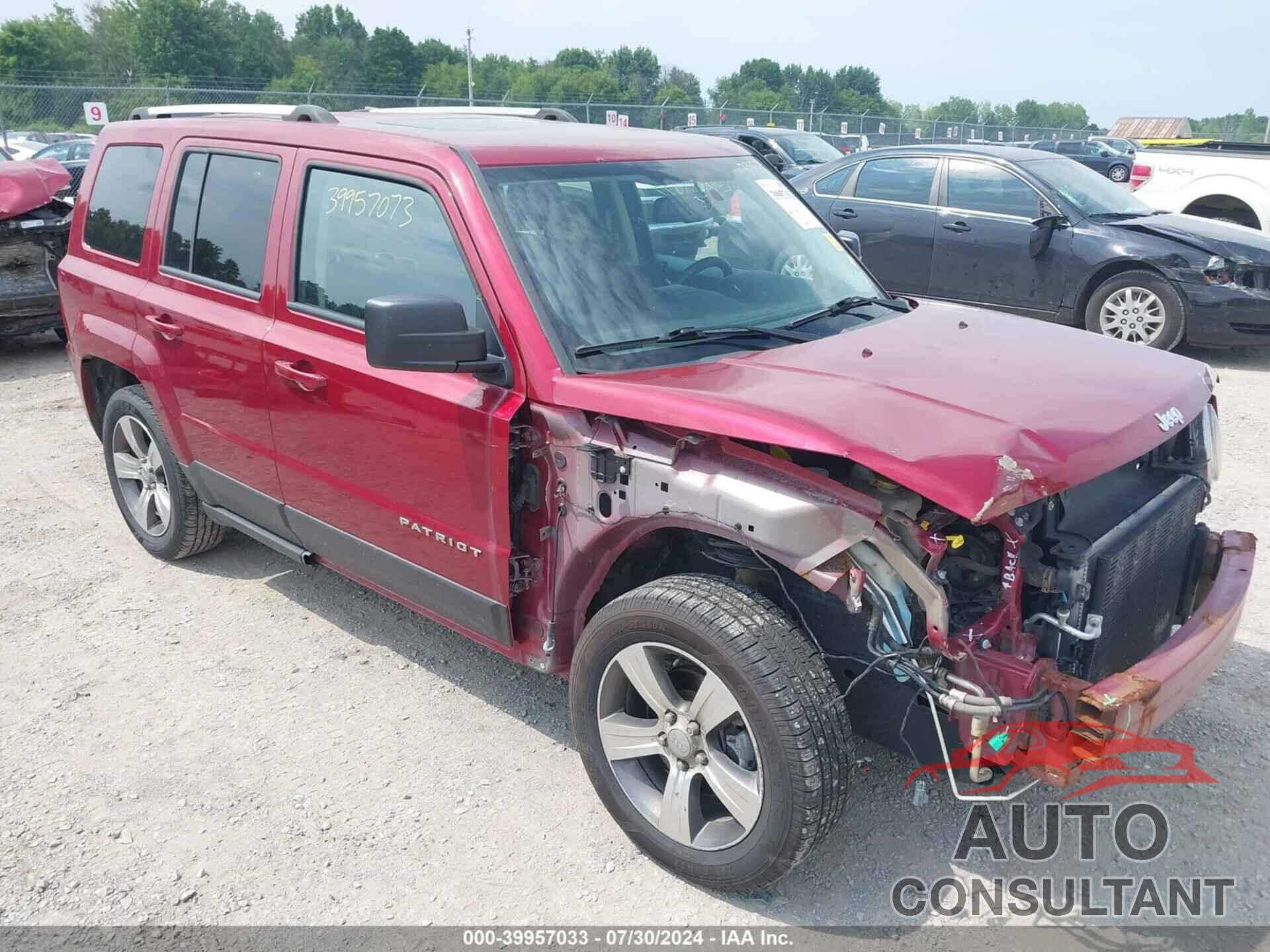 JEEP PATRIOT 2017 - 1C4NJPFA1HD200353