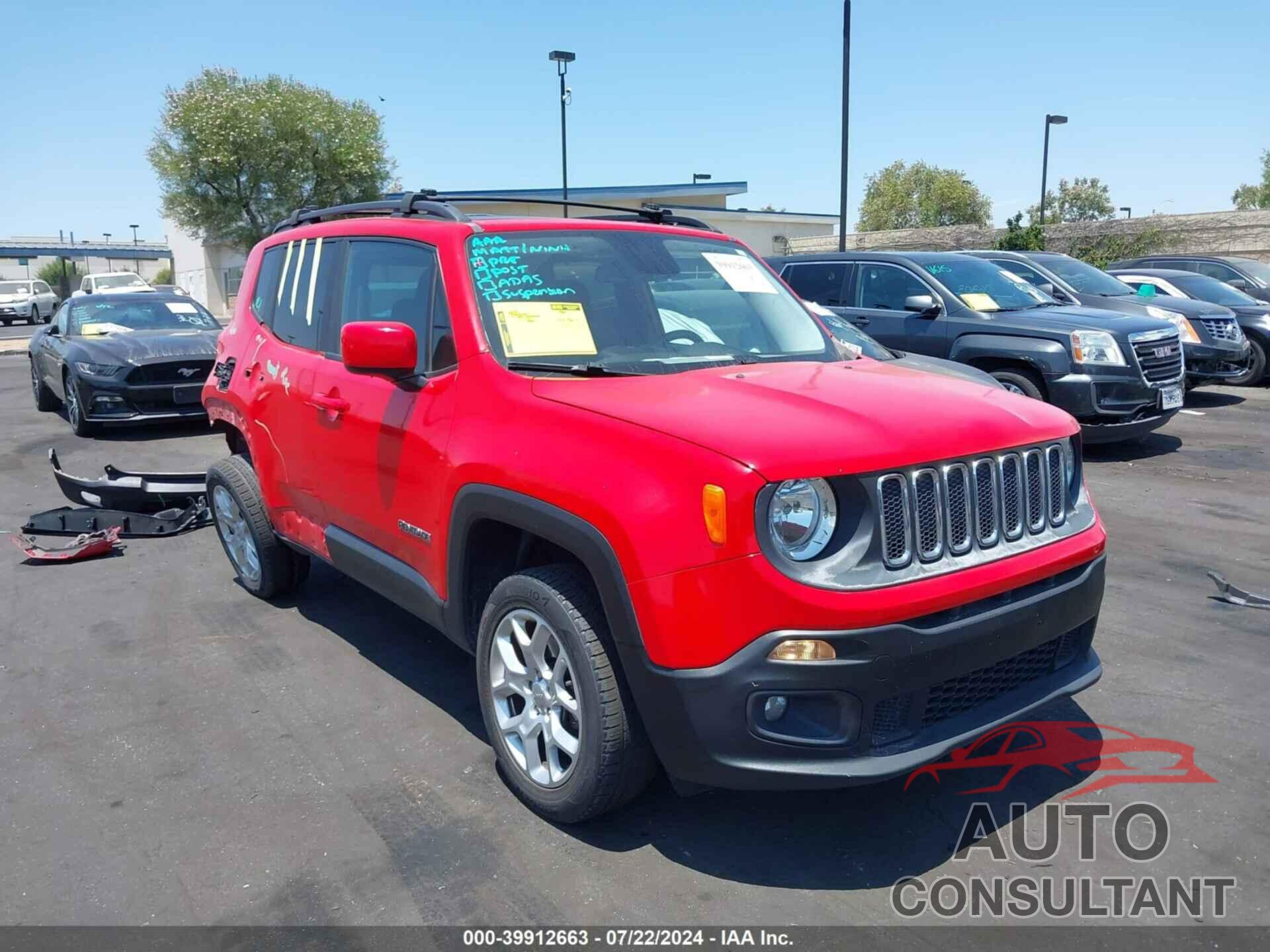 JEEP RENEGADE 2017 - ZACCJBBB7HPE46365