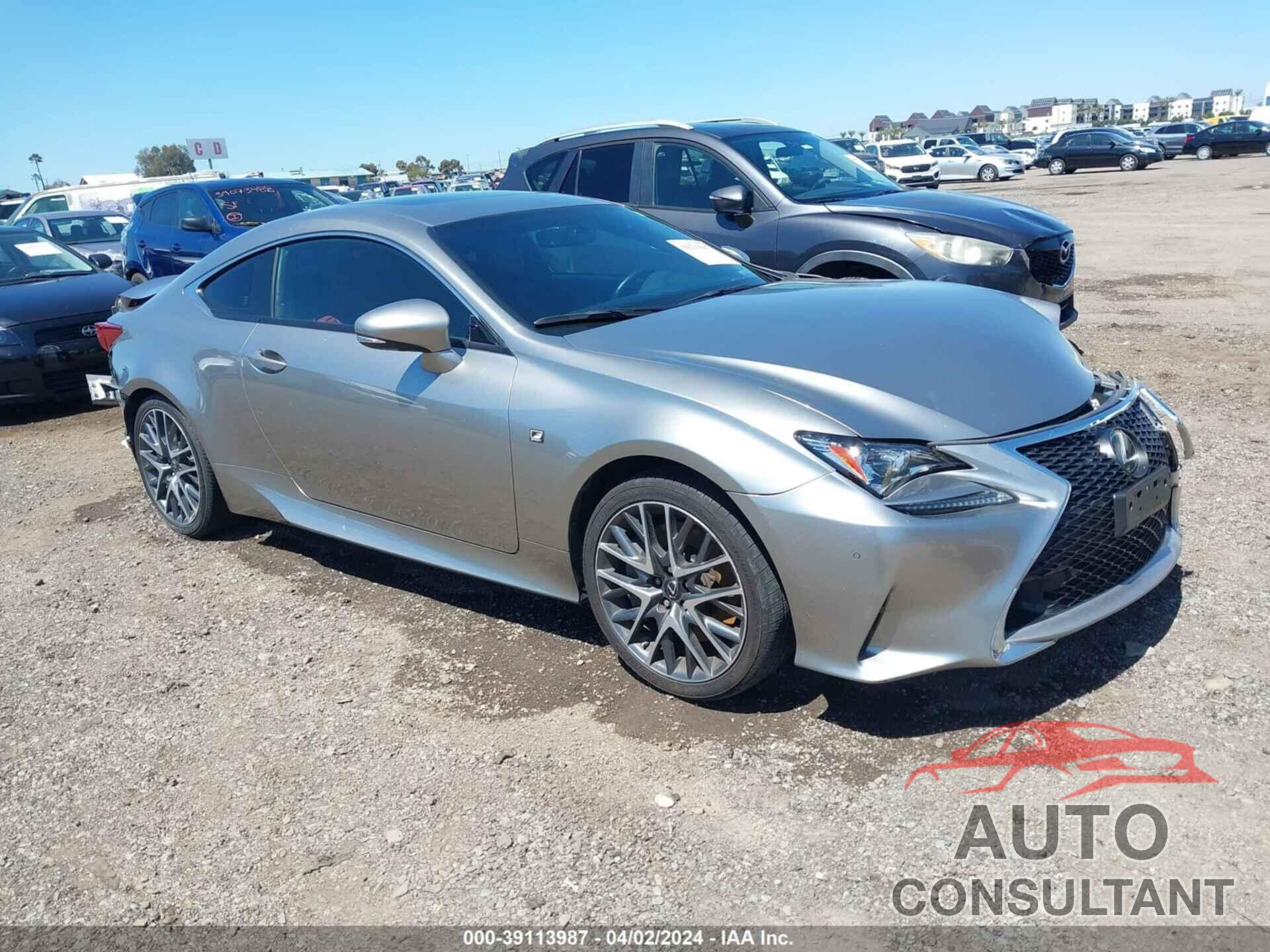 LEXUS RC 200T 2016 - JTHHA5BC9G5002488