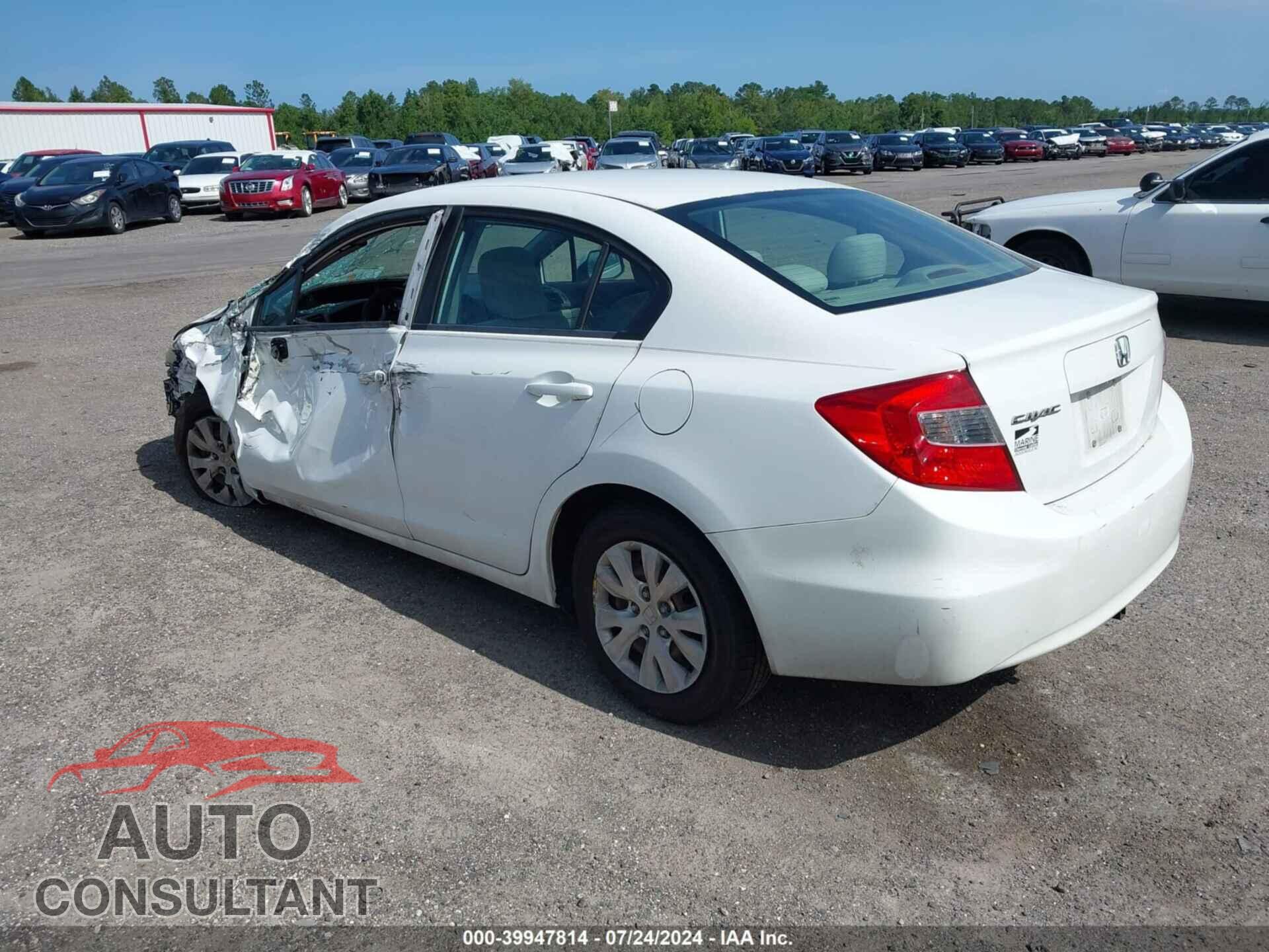 HONDA CIVIC 2012 - 19XFB2F59CE032931