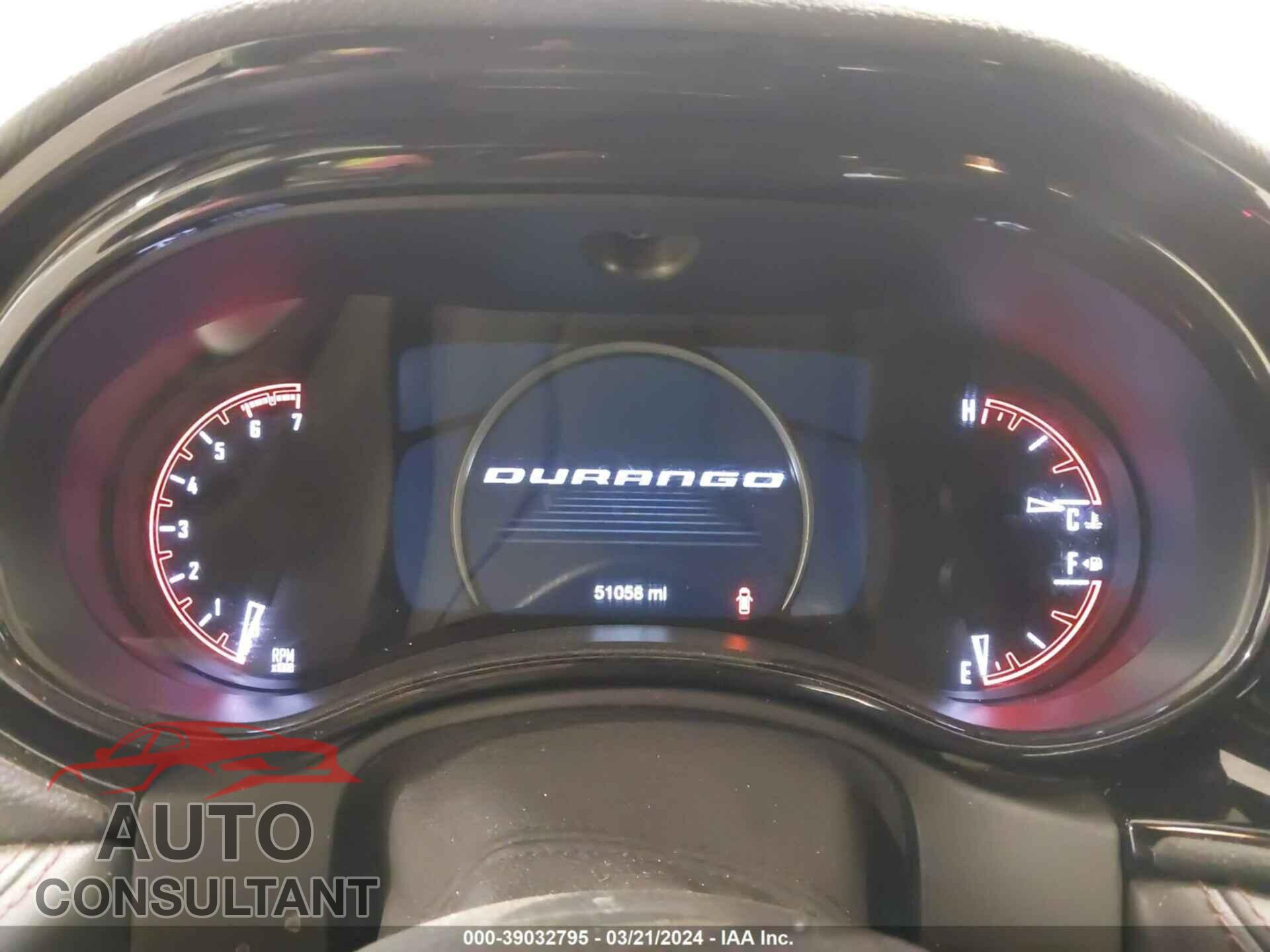 DODGE DURANGO 2021 - 1C4SDJCT8MC724175