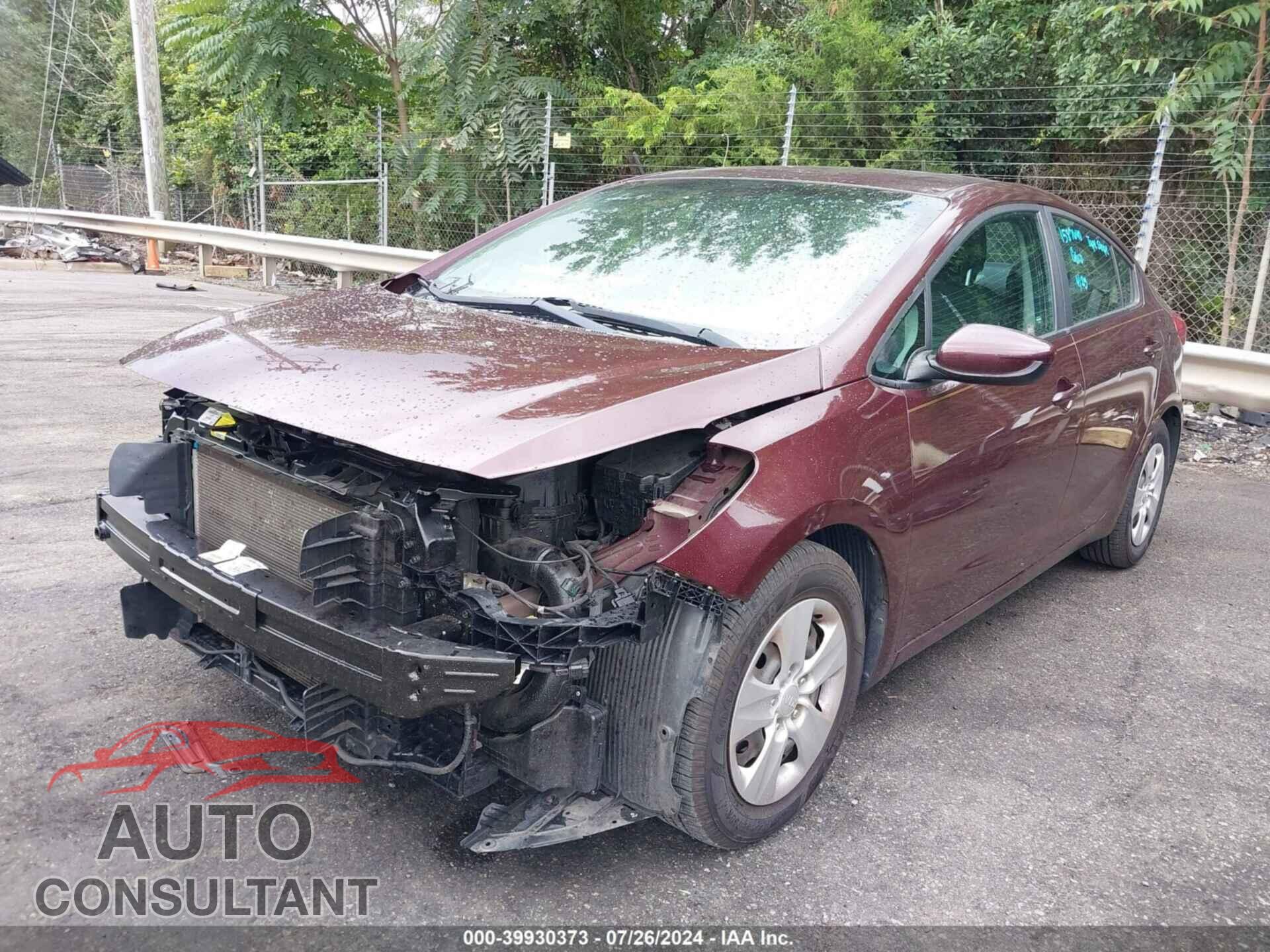 KIA FORTE 2017 - 3KPFK4A72HE054703