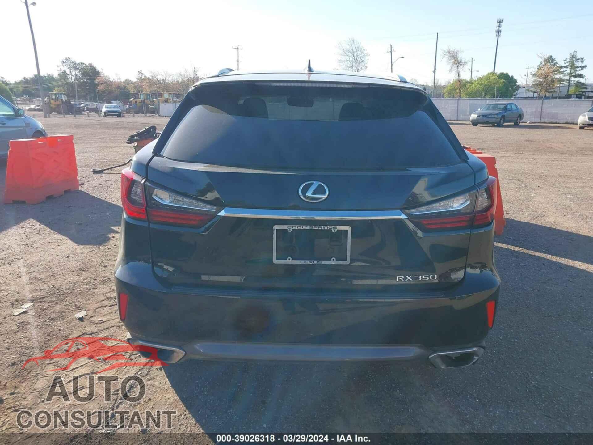 LEXUS RX 350 2017 - 2T2ZZMCA4HC071014