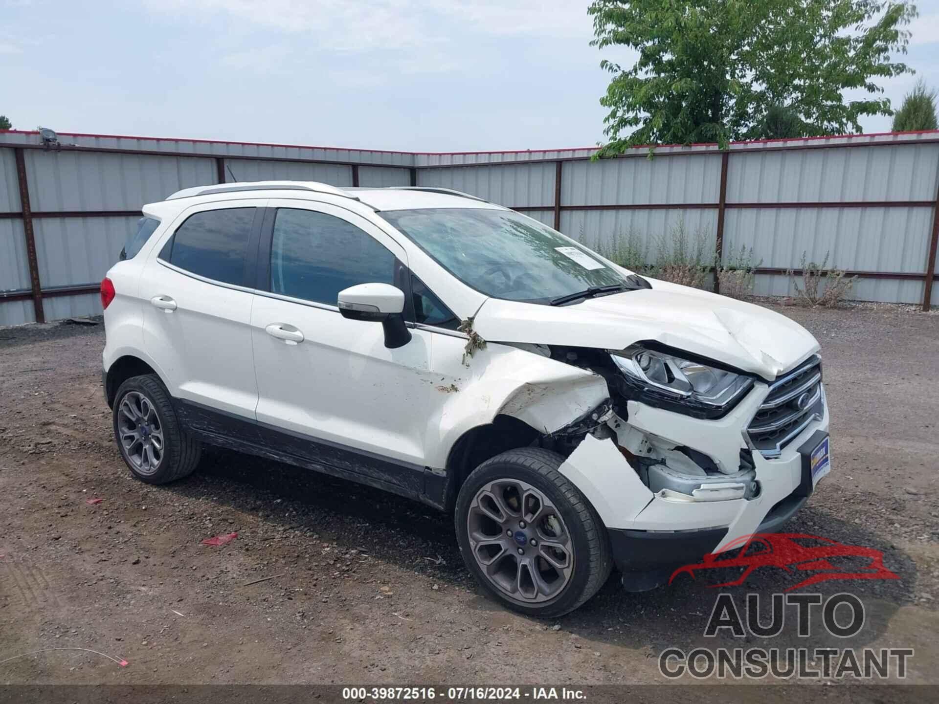 FORD ECOSPORT 2020 - MAJ6S3KL0LC344756