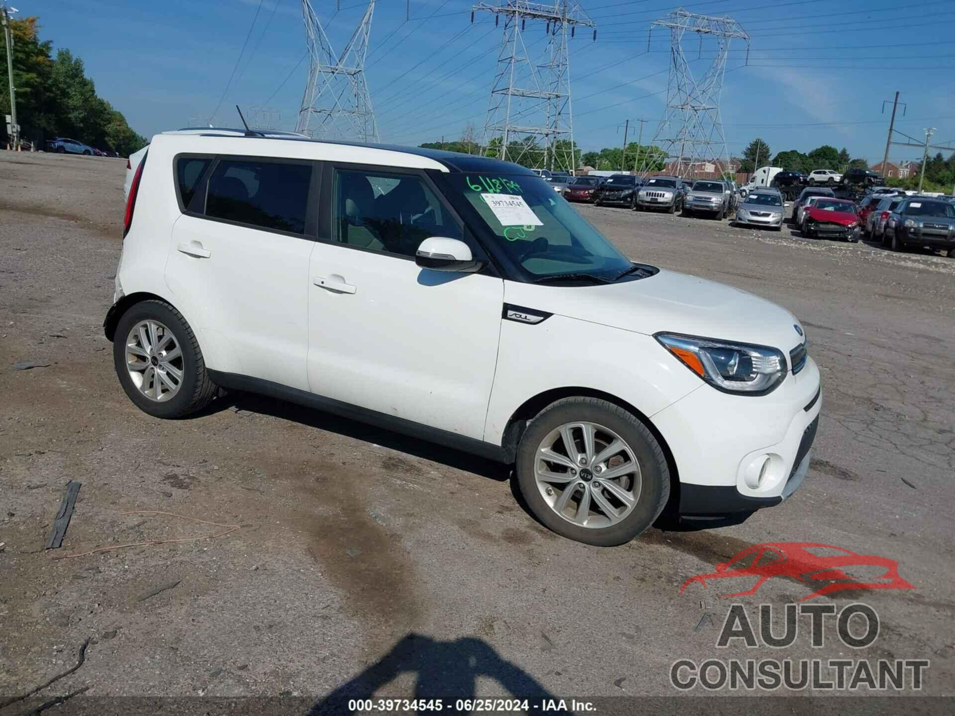 KIA SOUL 2019 - KNDJP3A51K7662398