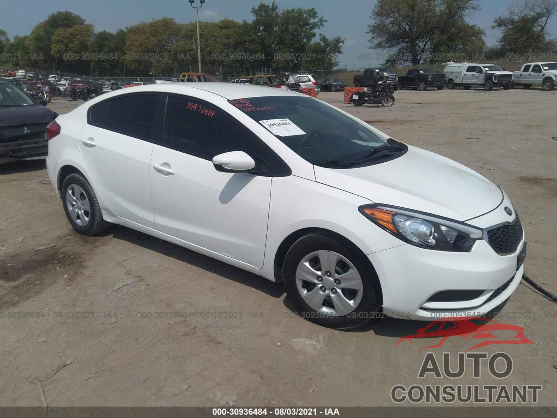 KIA FORTE 2016 - KNAFK4A65G5615667