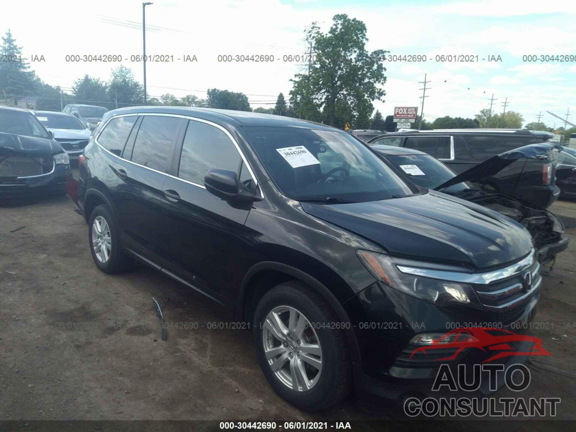 HONDA PILOT 2016 - 5FNYF6H16GB093331