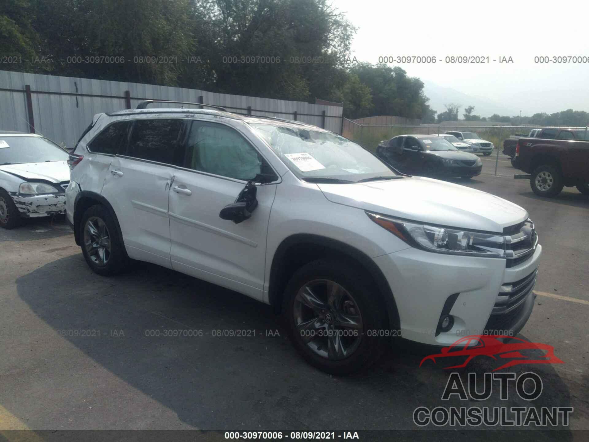 TOYOTA HIGHLANDER 2019 - 5TDDZRFH5KS945986