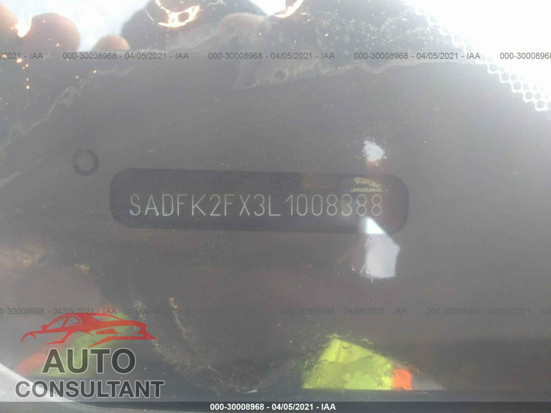 JAGUAR E-PACE 2020 - SADFK2FX3L1008388