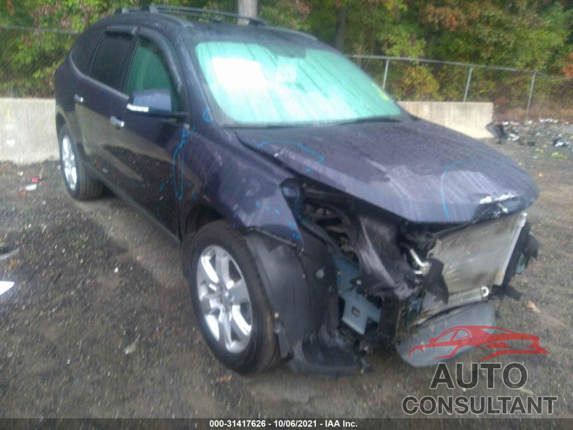CHEVROLET TRAVERSE 2016 - 1GNKRGKD6GJ186694