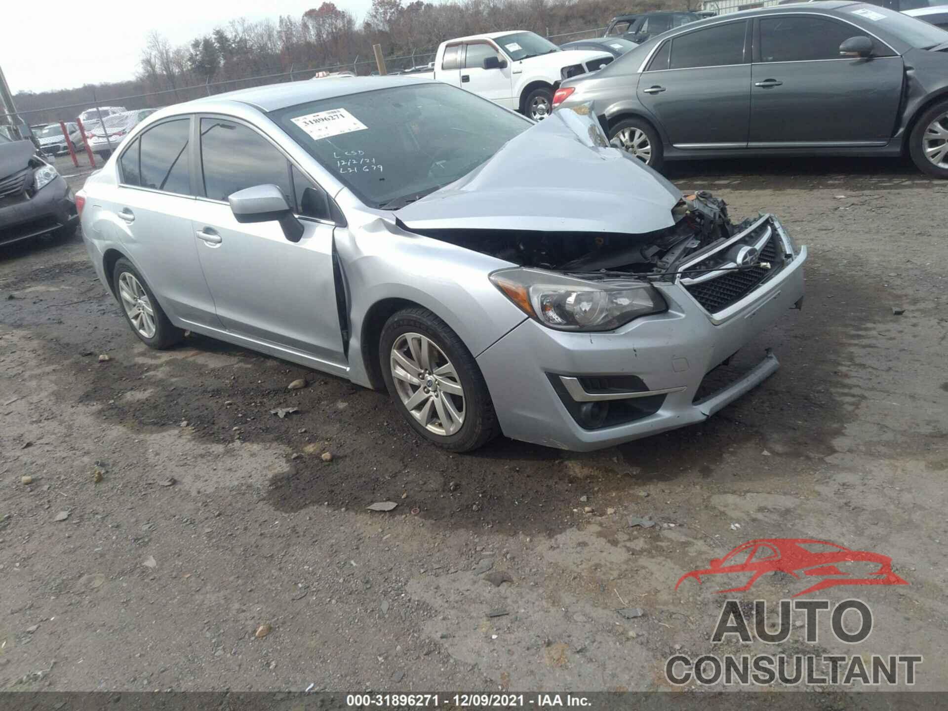 SUBARU IMPREZA SEDAN 2016 - JF1GJAB66GH018121