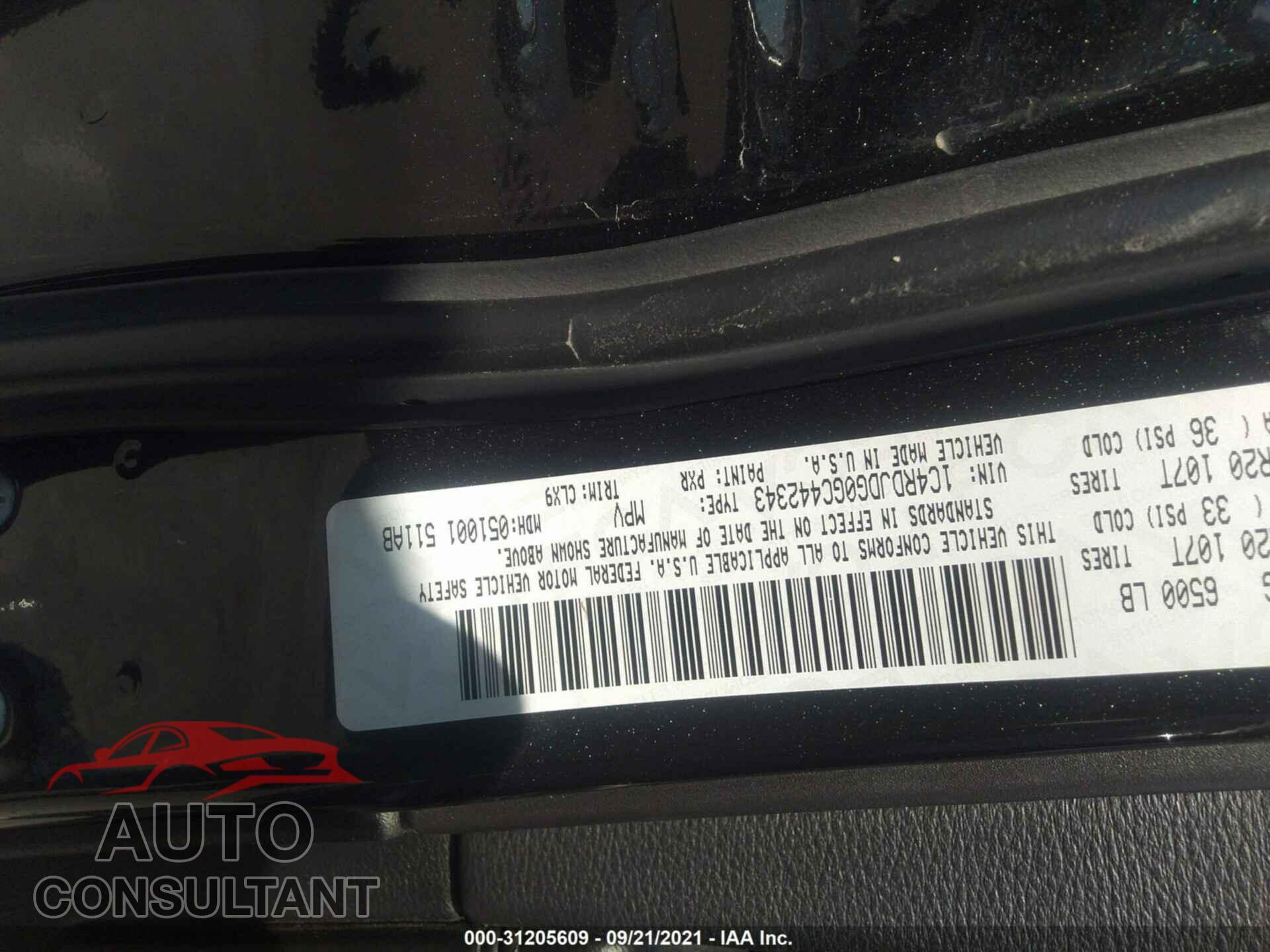 DODGE DURANGO 2016 - 1C4RDJDG0GC442343